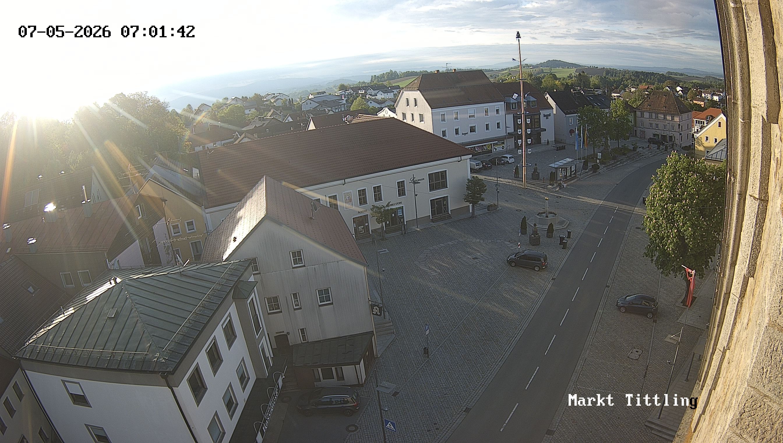Archiv Foto Webcam Marktplatz in Tittling