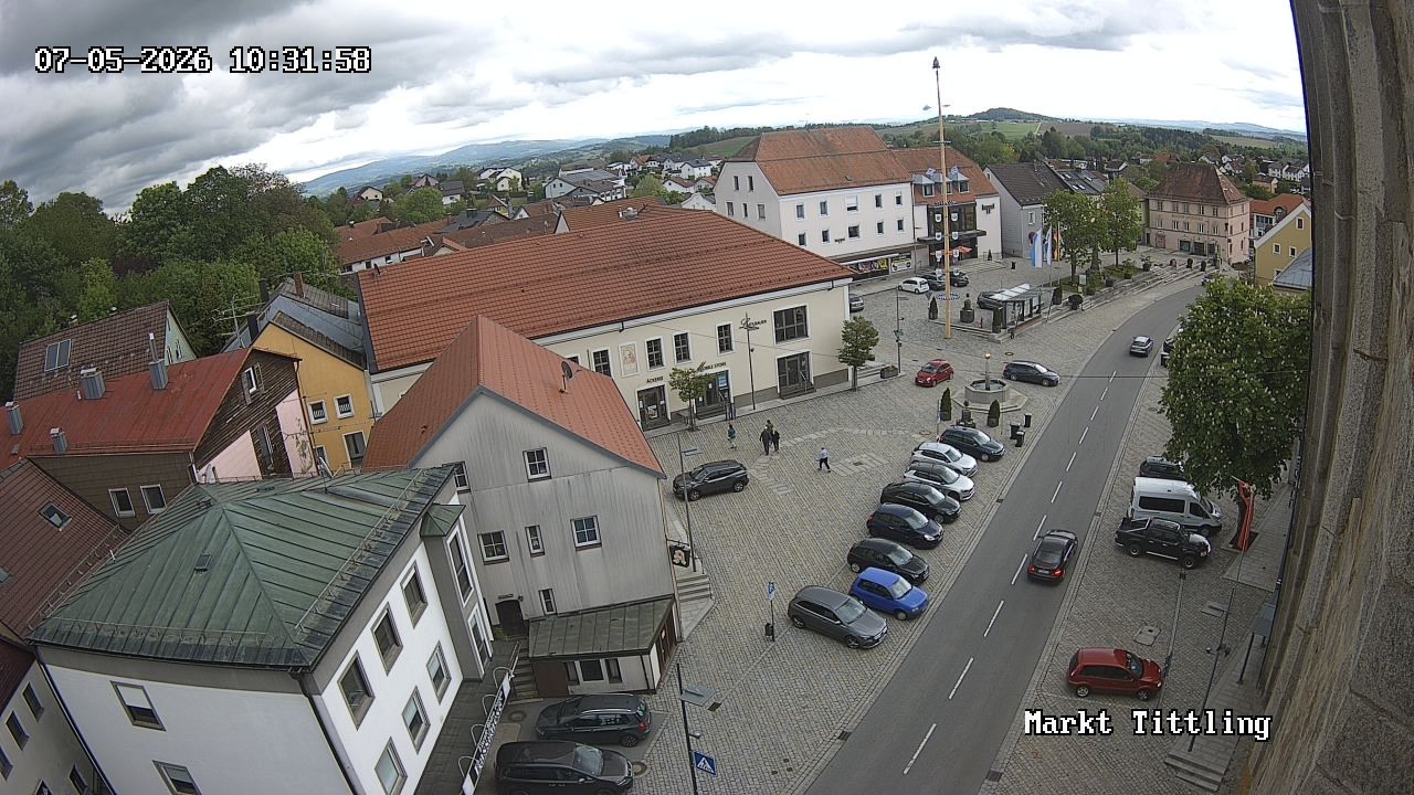 Archiv Foto Webcam Marktplatz in Tittling