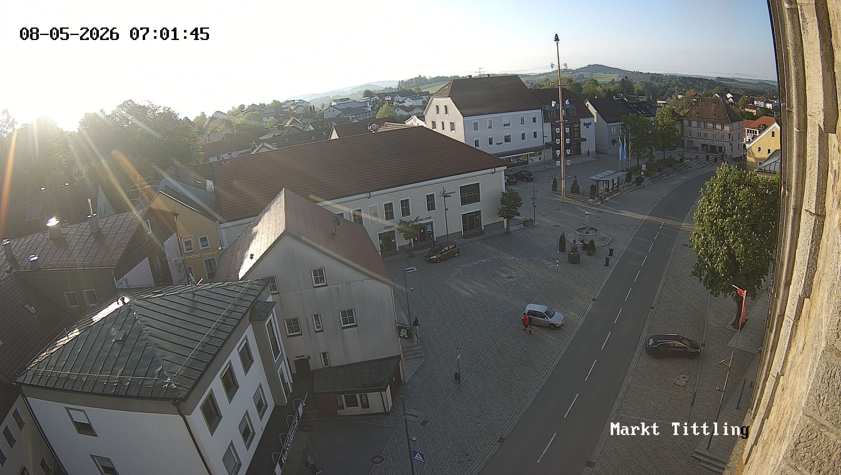 Archiv Foto Webcam Marktplatz in Tittling