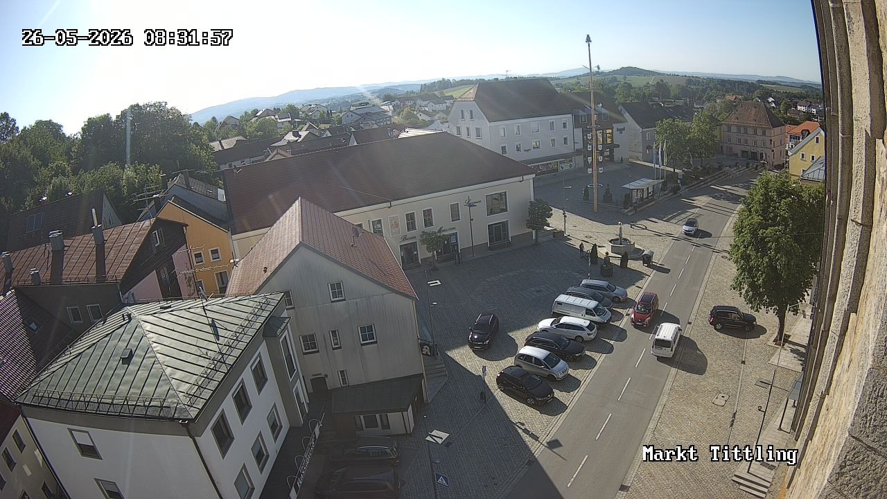 Archiv Foto Webcam Marktplatz in Tittling