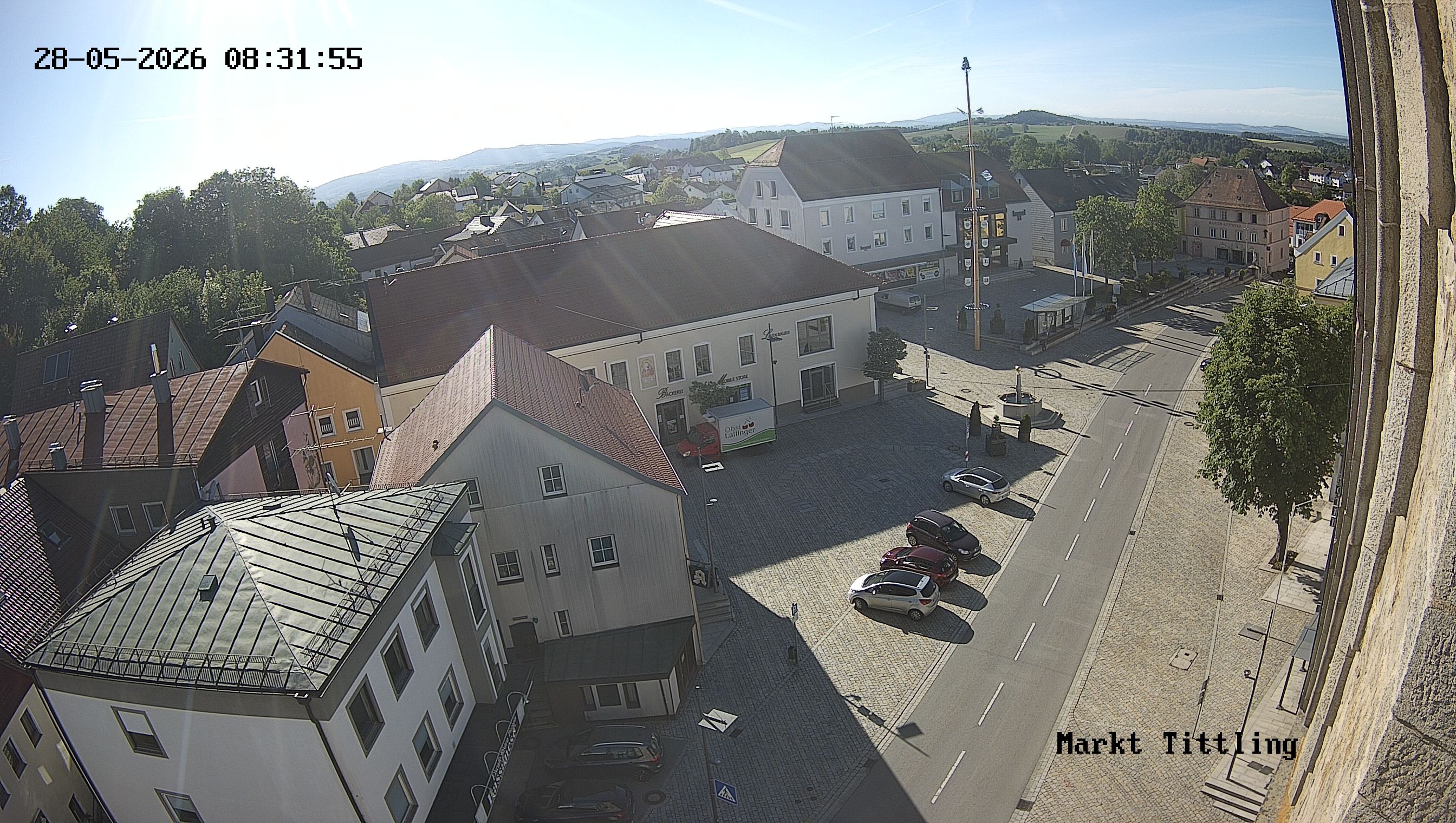 Archiv Foto Webcam Marktplatz in Tittling