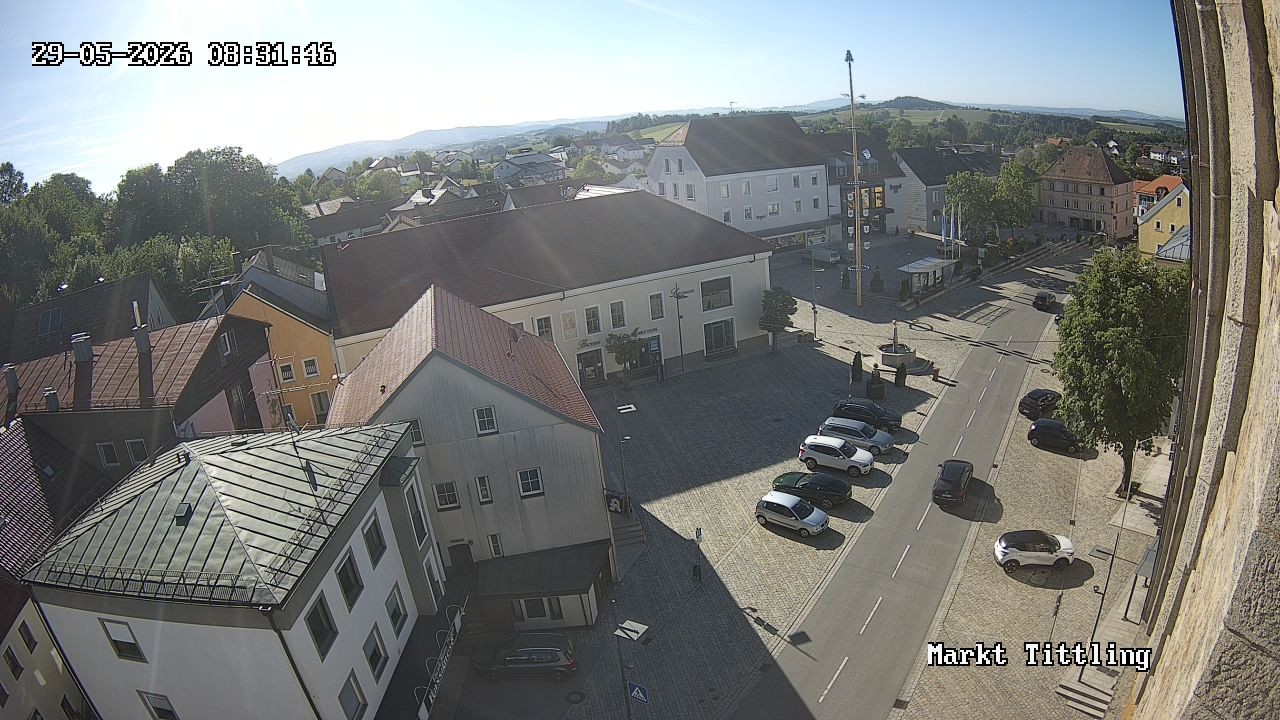 Archiv Foto Webcam Marktplatz in Tittling