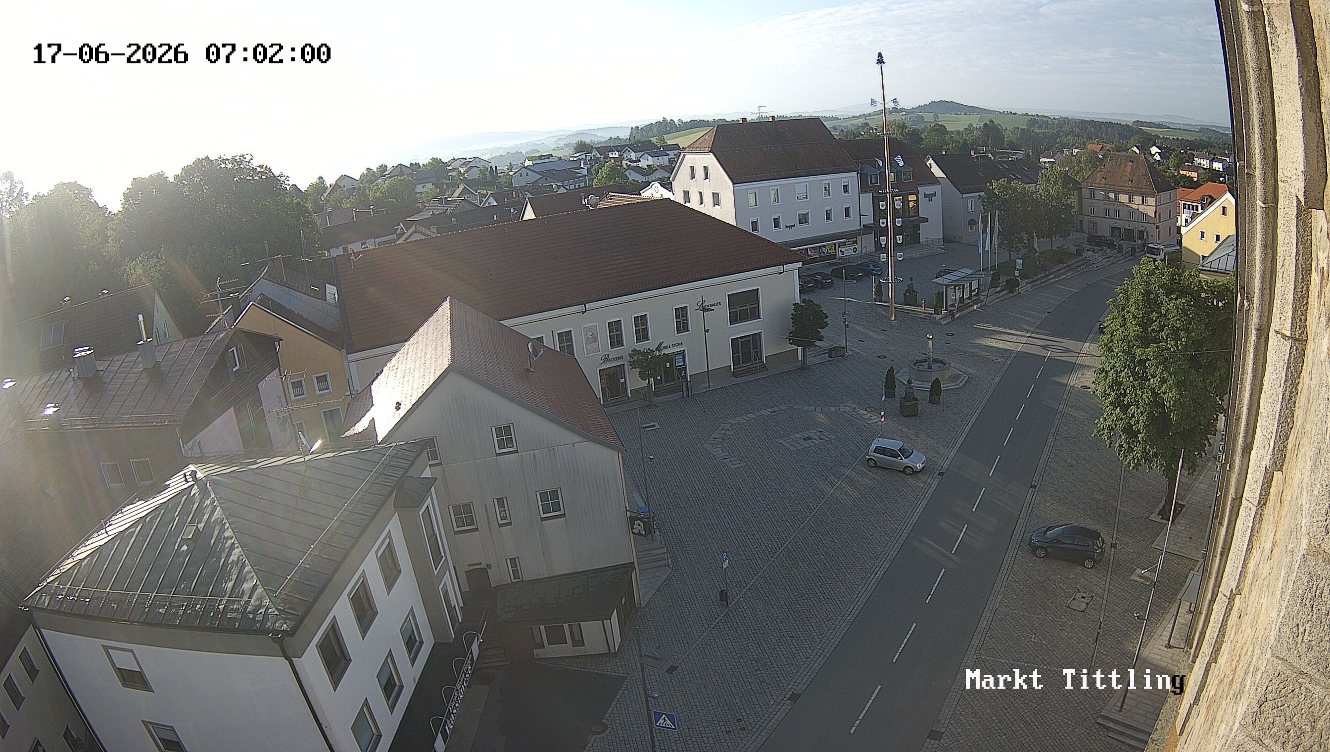 Archiv Foto Webcam Marktplatz in Tittling
