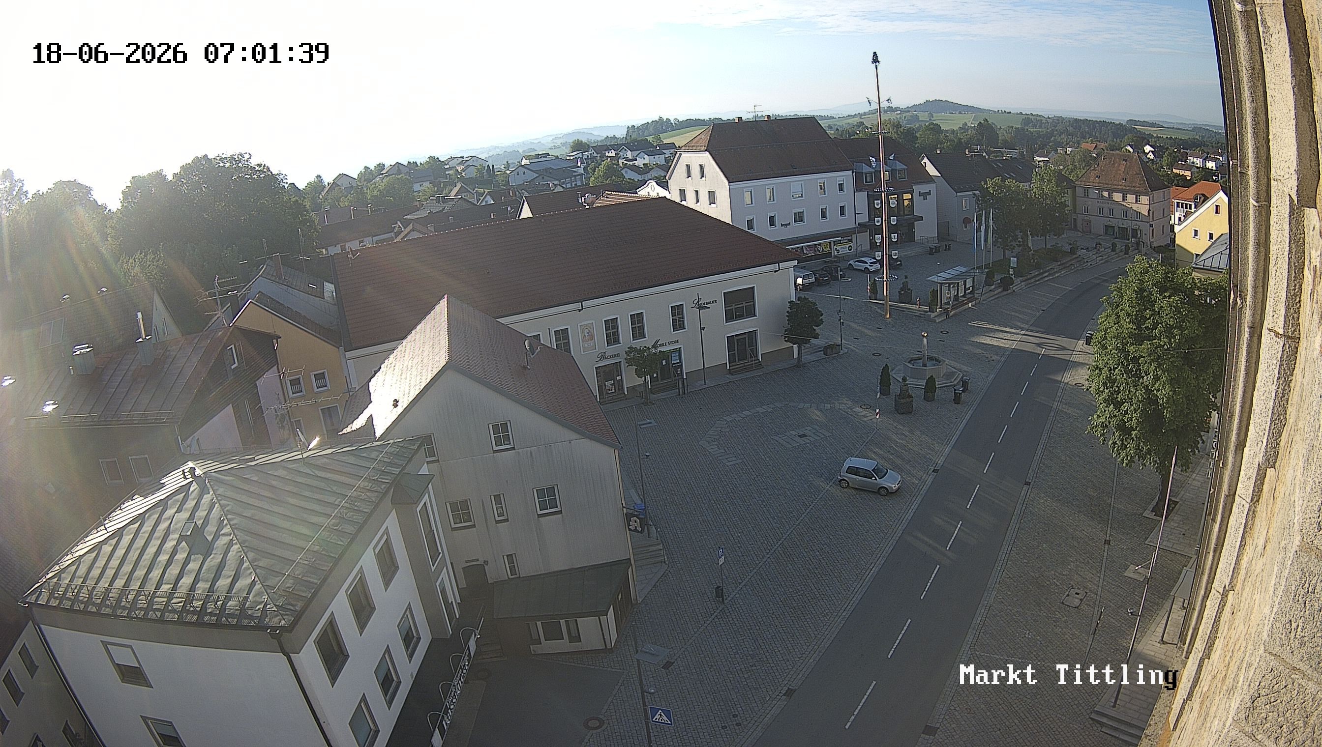 Archiv Foto Webcam Marktplatz in Tittling
