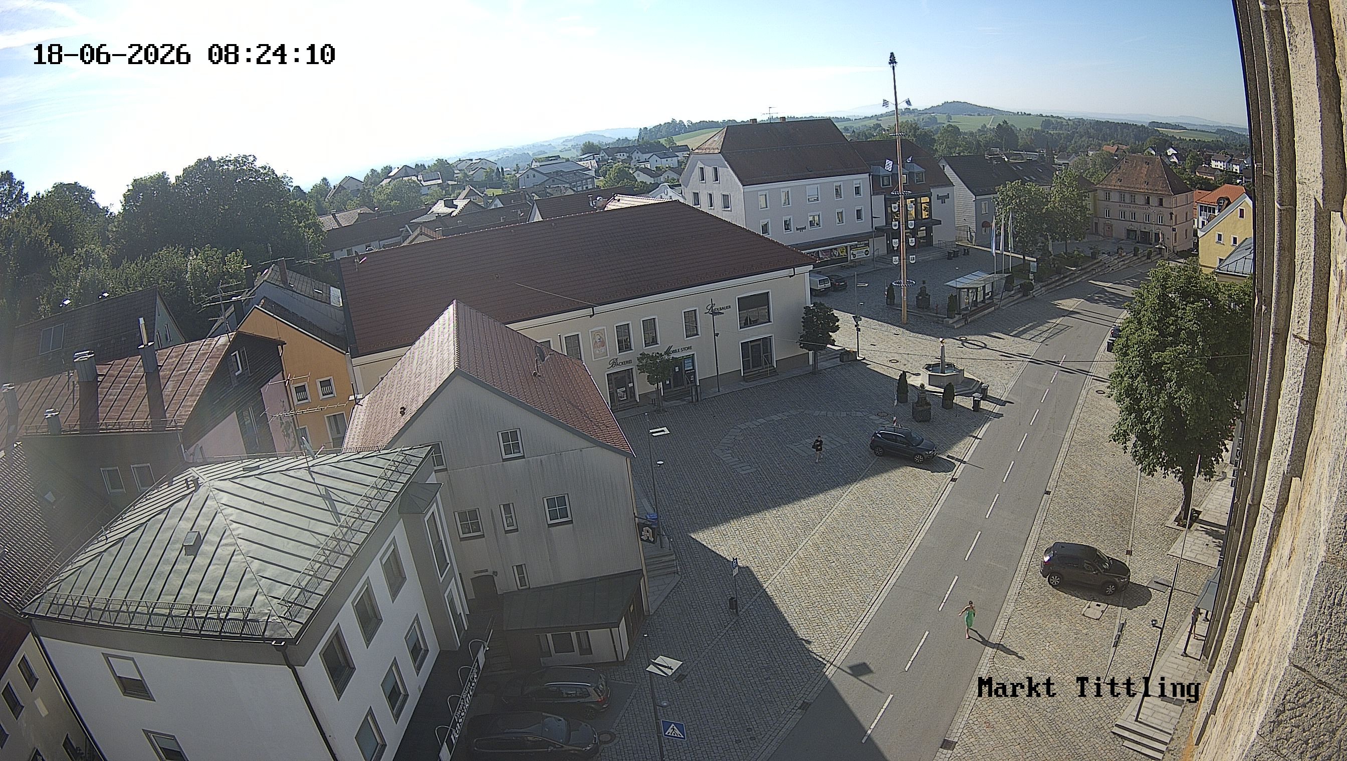 Archiv Foto Webcam Marktplatz in Tittling