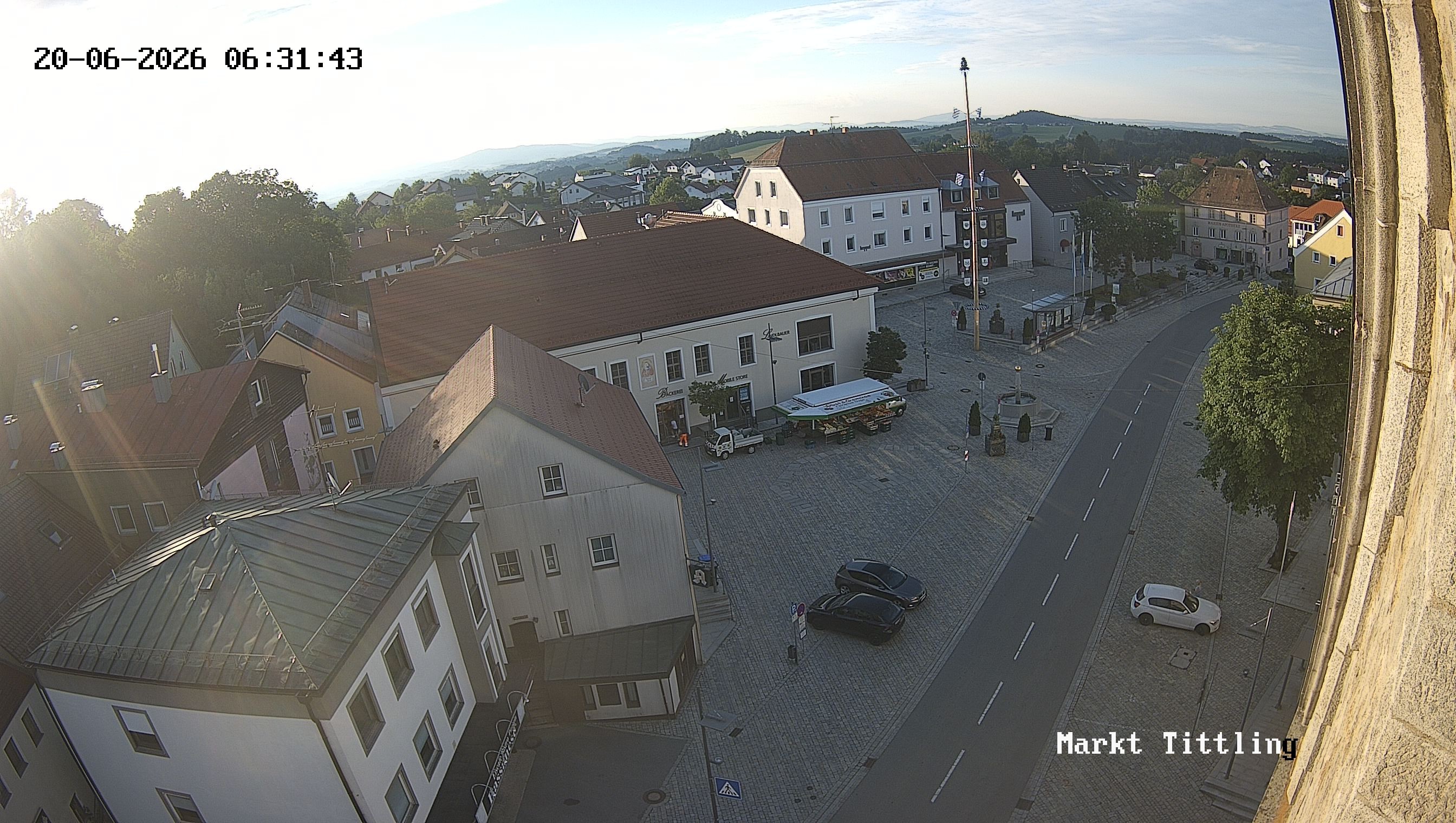 Archiv Foto Webcam Marktplatz in Tittling
