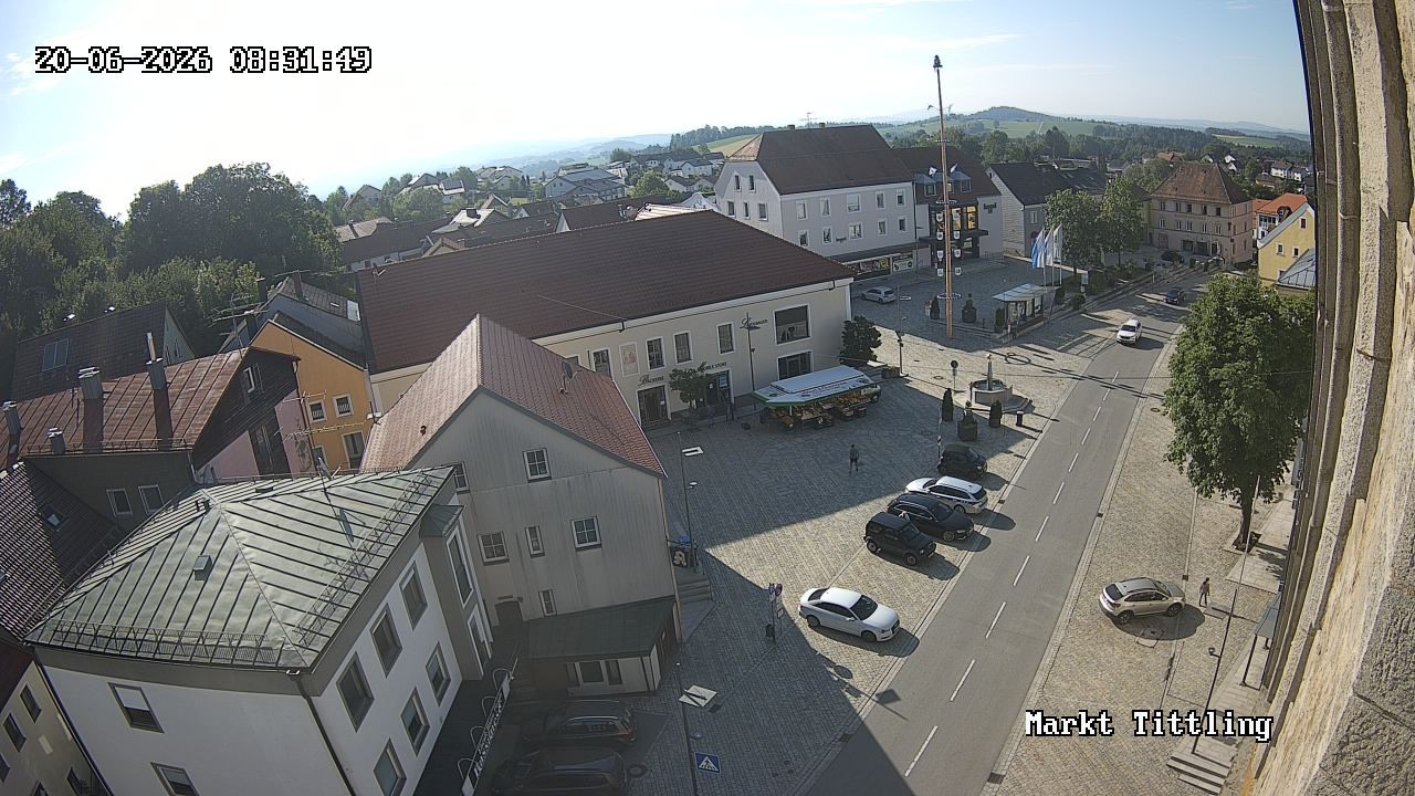 Archiv Foto Webcam Marktplatz in Tittling