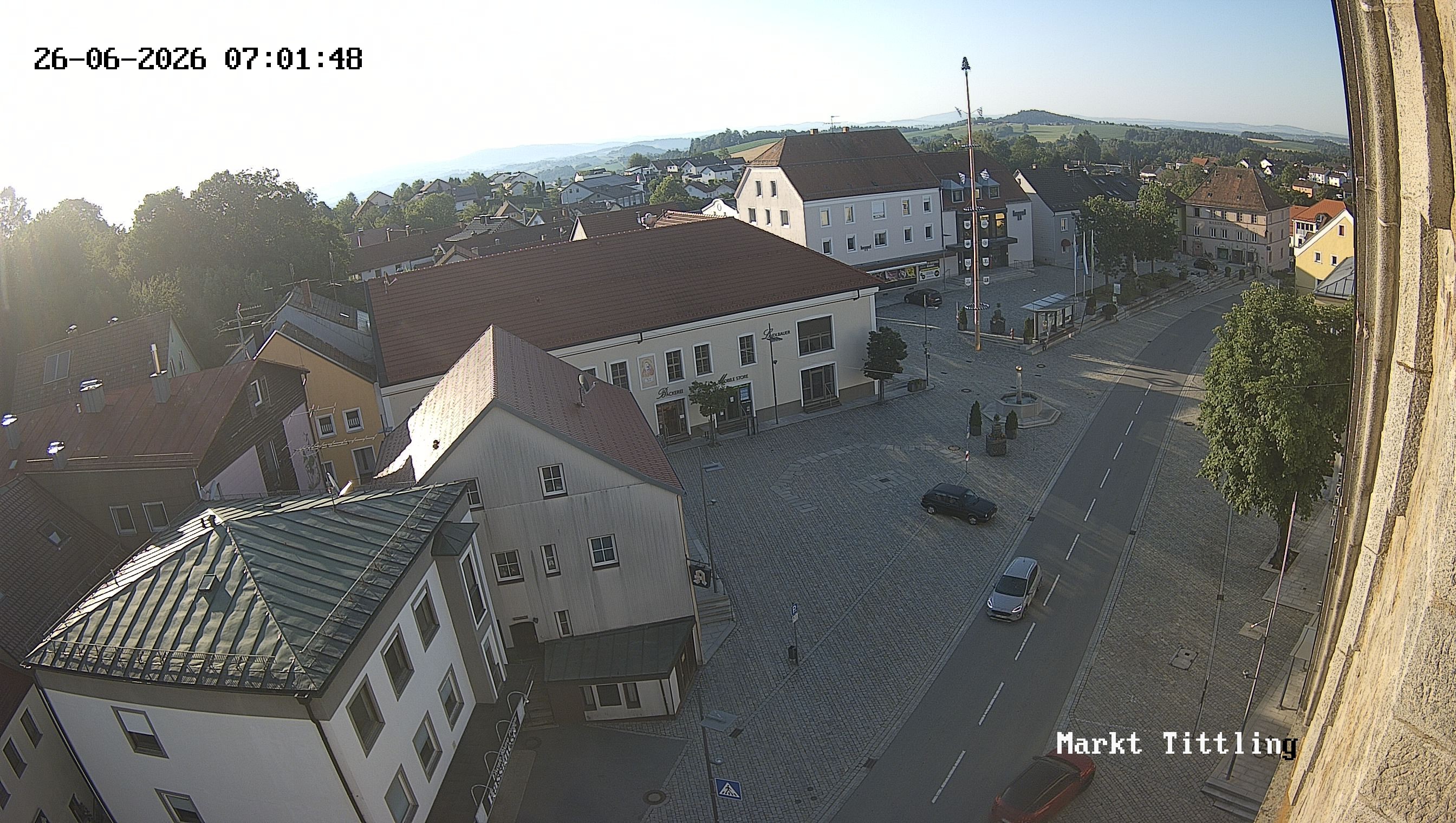 Archiv Foto Webcam Marktplatz in Tittling