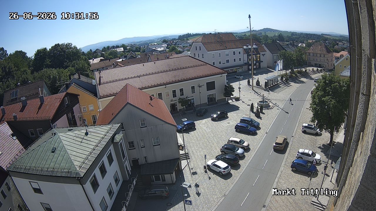 Archiv Foto Webcam Marktplatz in Tittling