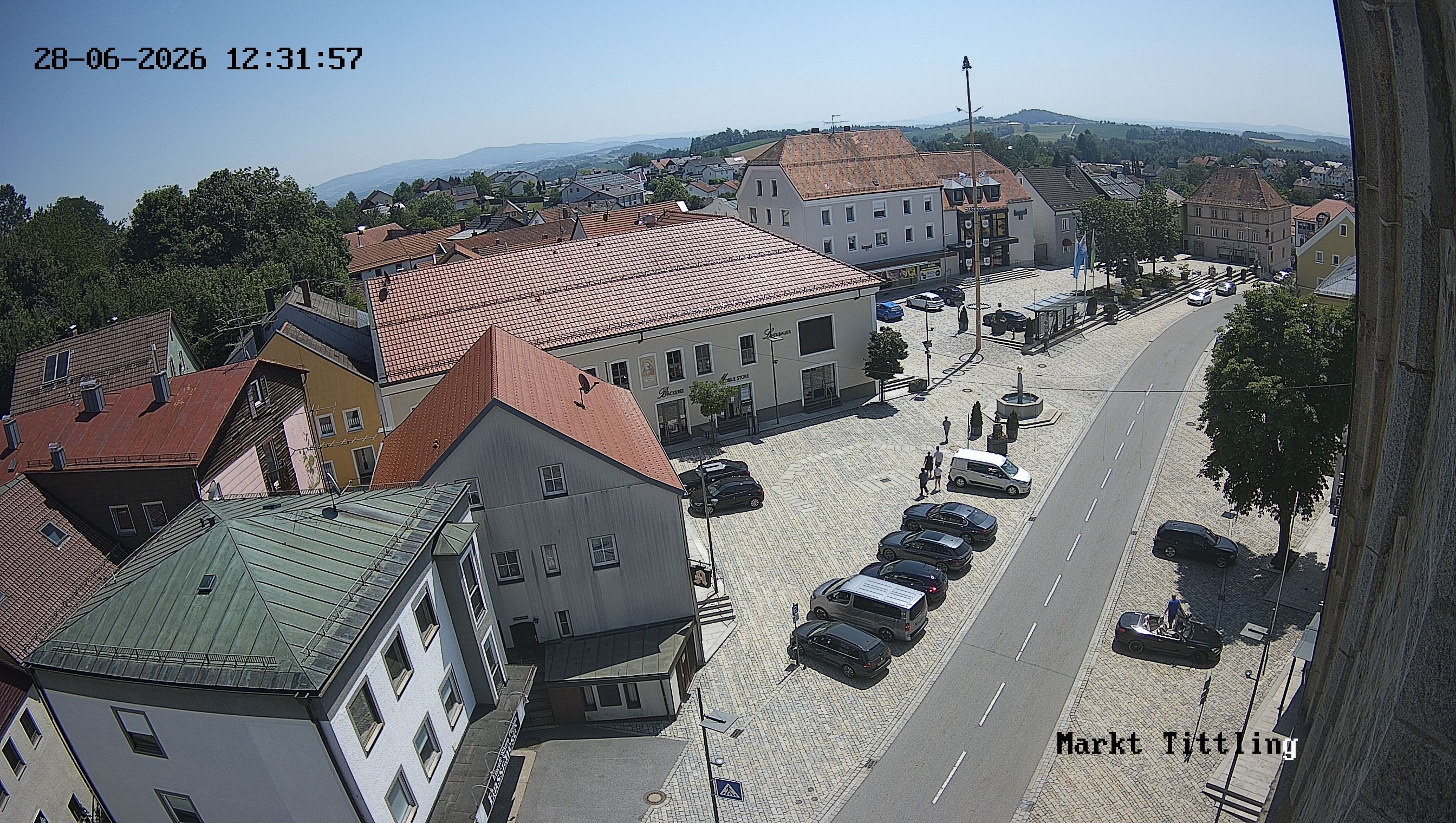 Archiv Foto Webcam Marktplatz in Tittling