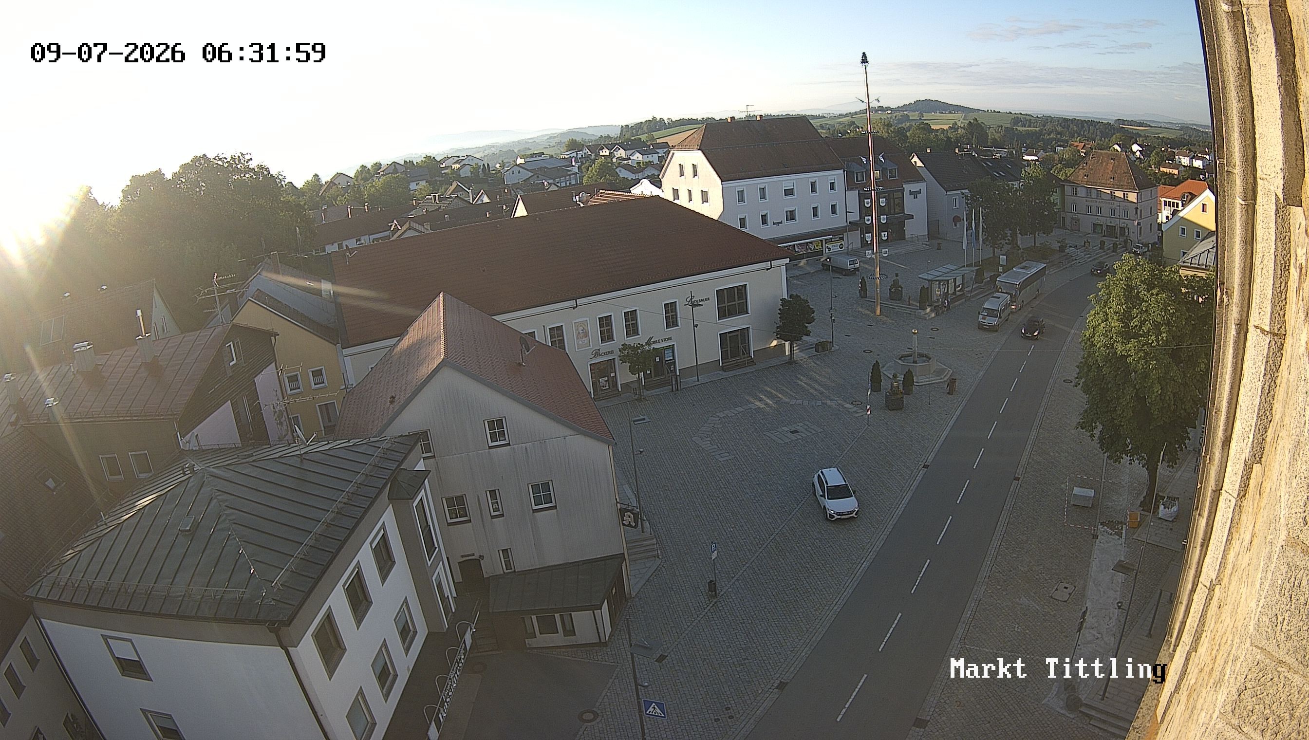 Archiv Foto Webcam Marktplatz in Tittling