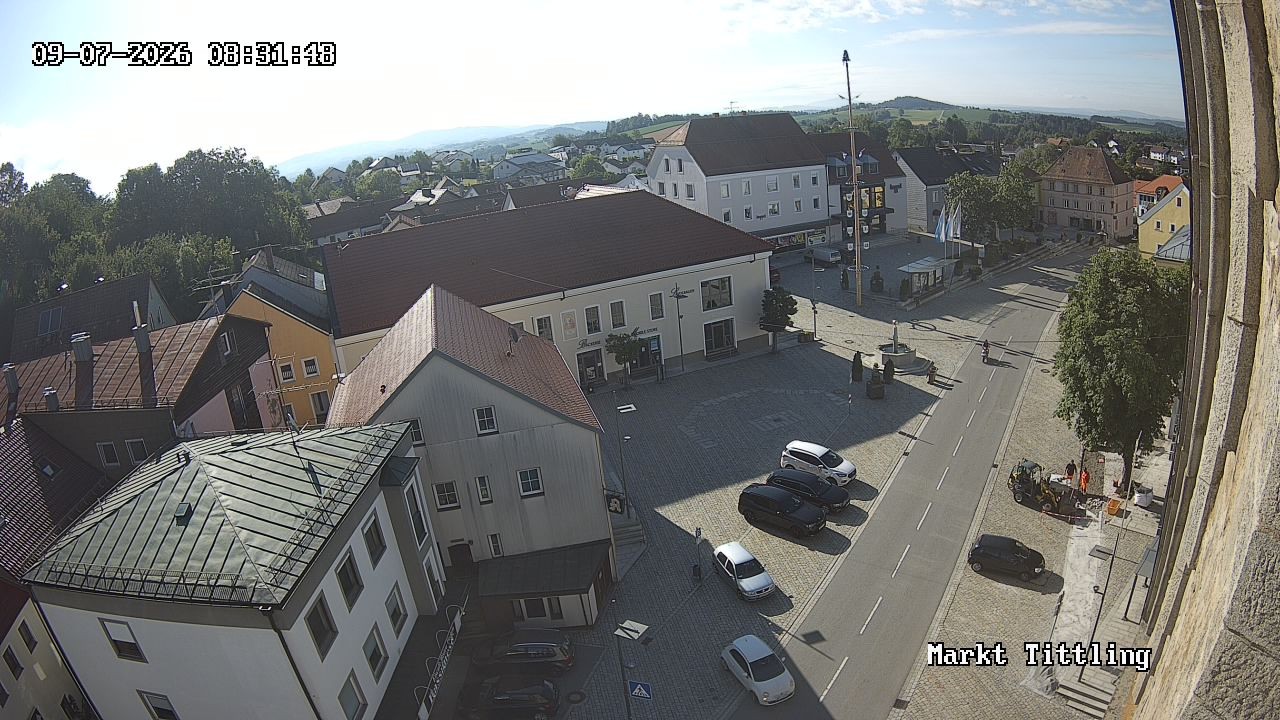 Archiv Foto Webcam Marktplatz in Tittling