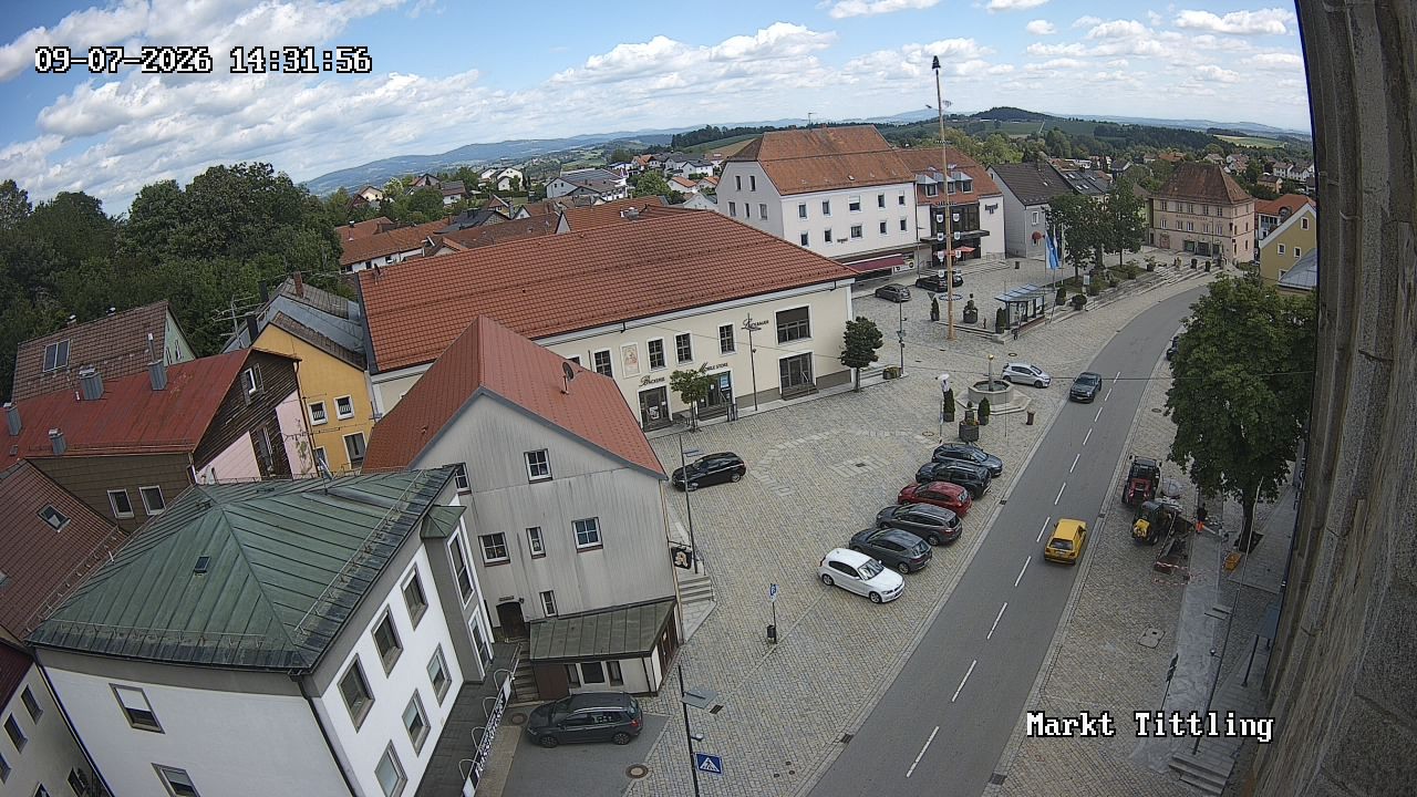 Archiv Foto Webcam Marktplatz in Tittling