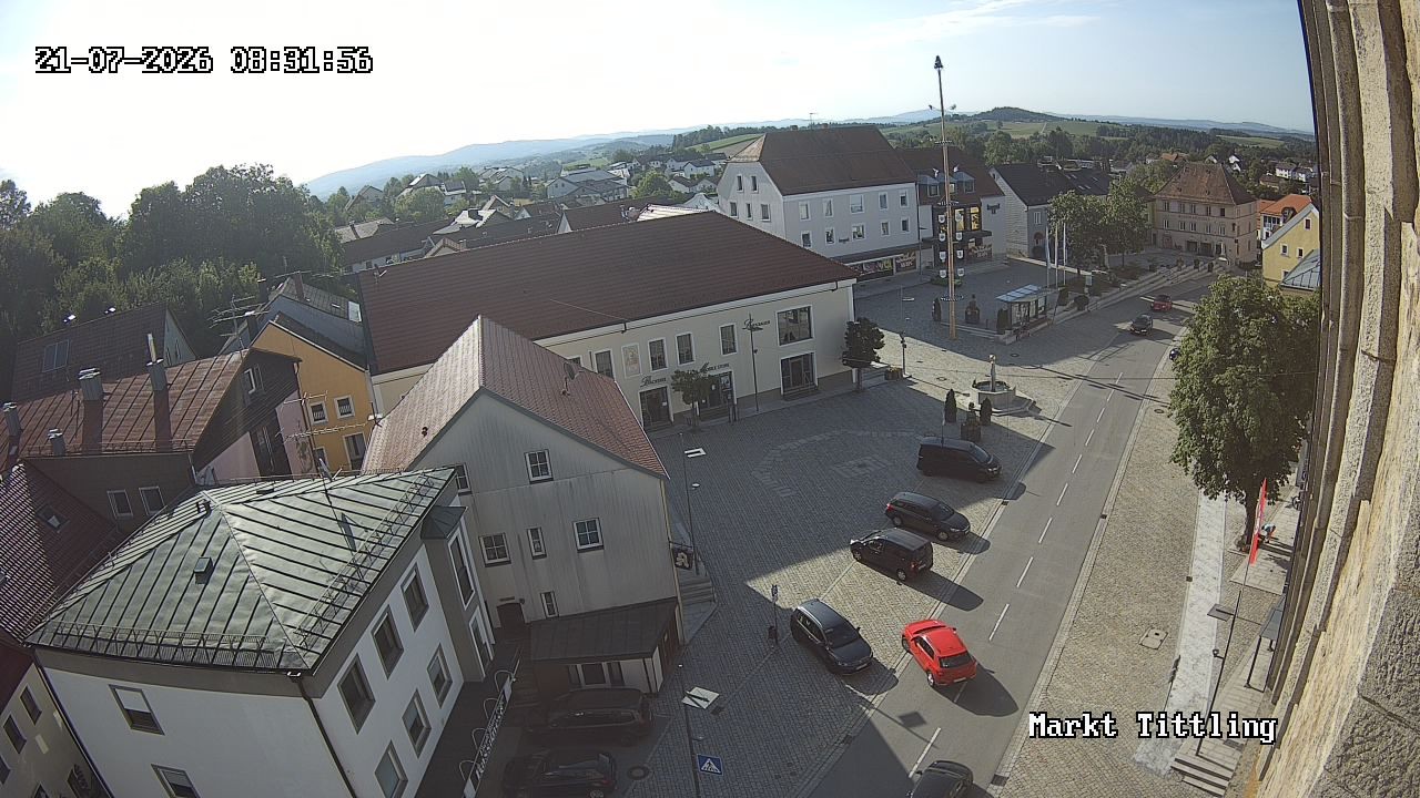 Archiv Foto Webcam Marktplatz in Tittling
