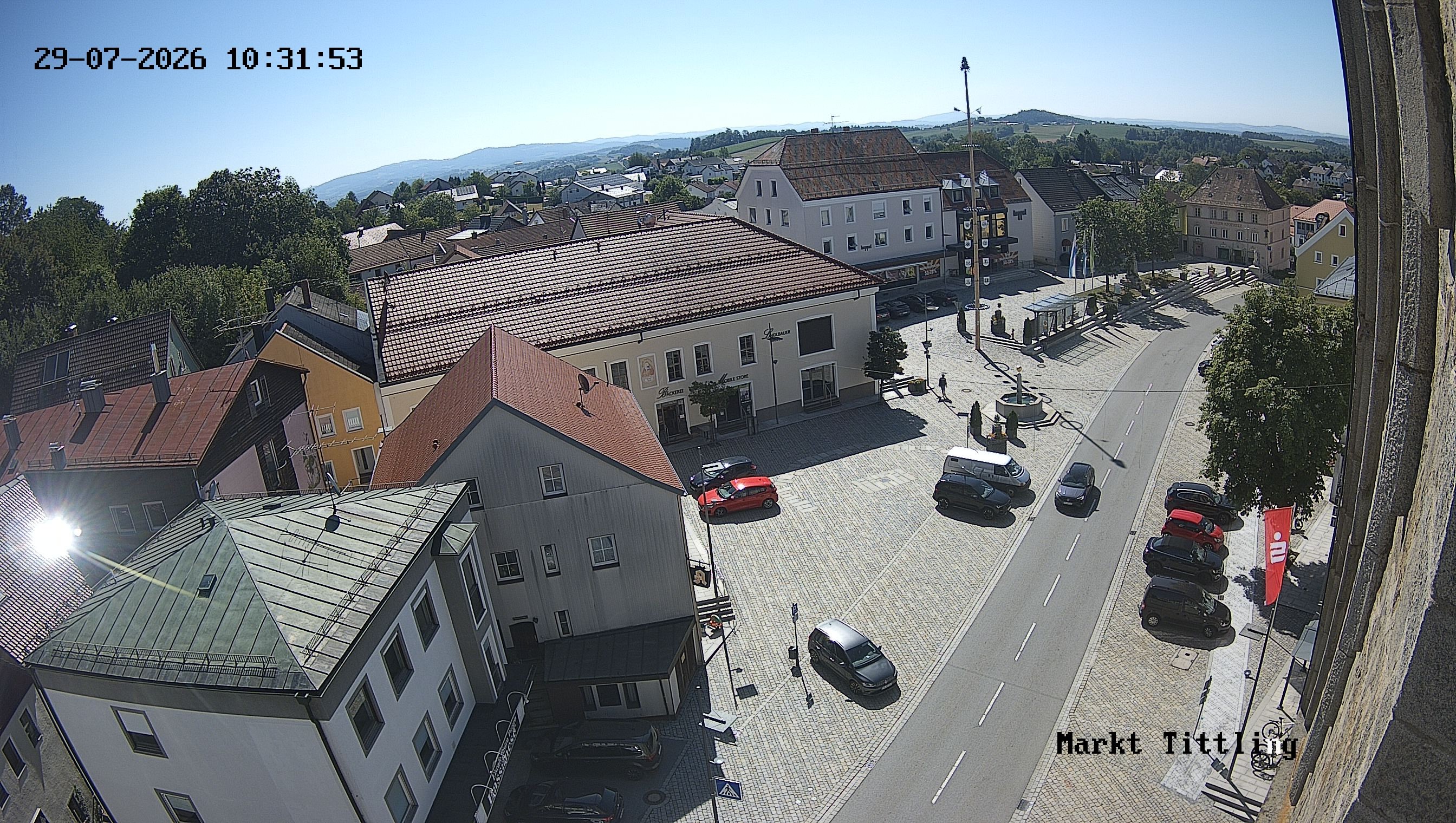 Archiv Foto Webcam Marktplatz in Tittling