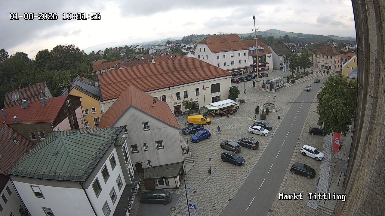 Archiv Foto Webcam Marktplatz in Tittling