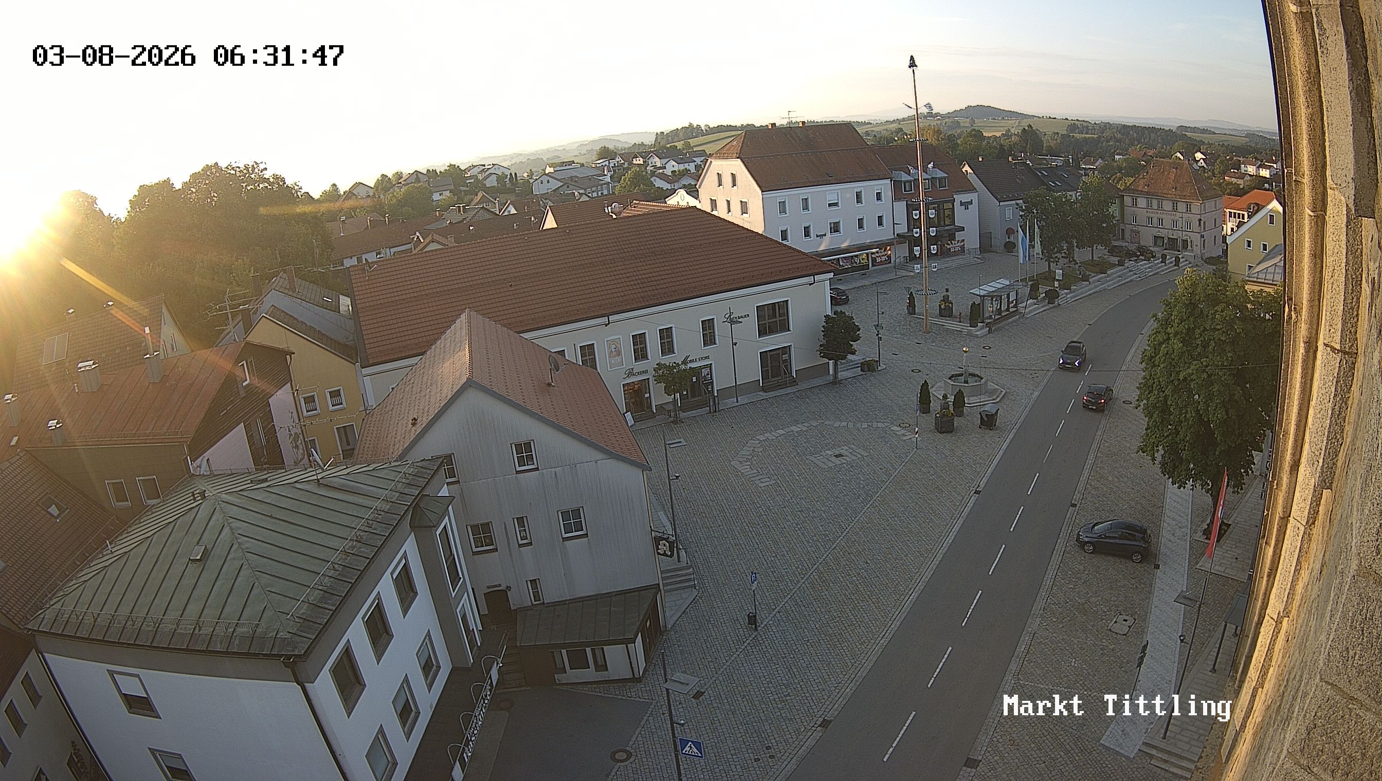 Archiv Foto Webcam Marktplatz in Tittling