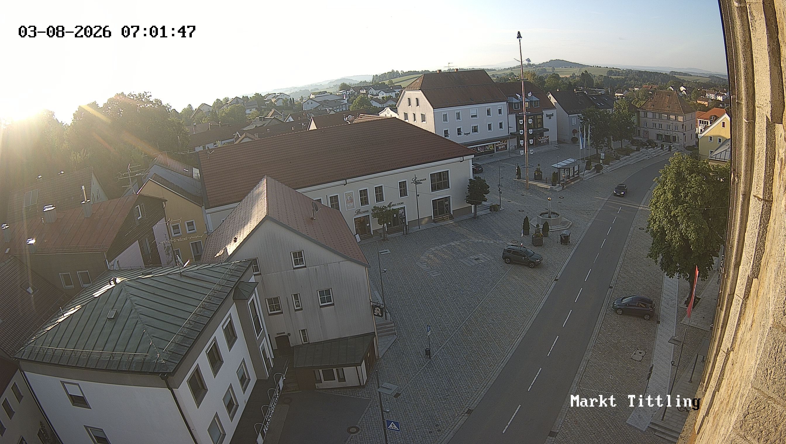 Archiv Foto Webcam Marktplatz in Tittling