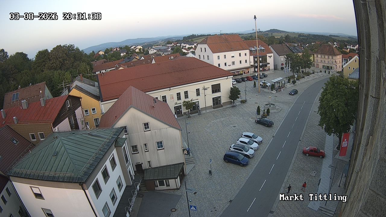 Archiv Foto Webcam Marktplatz in Tittling
