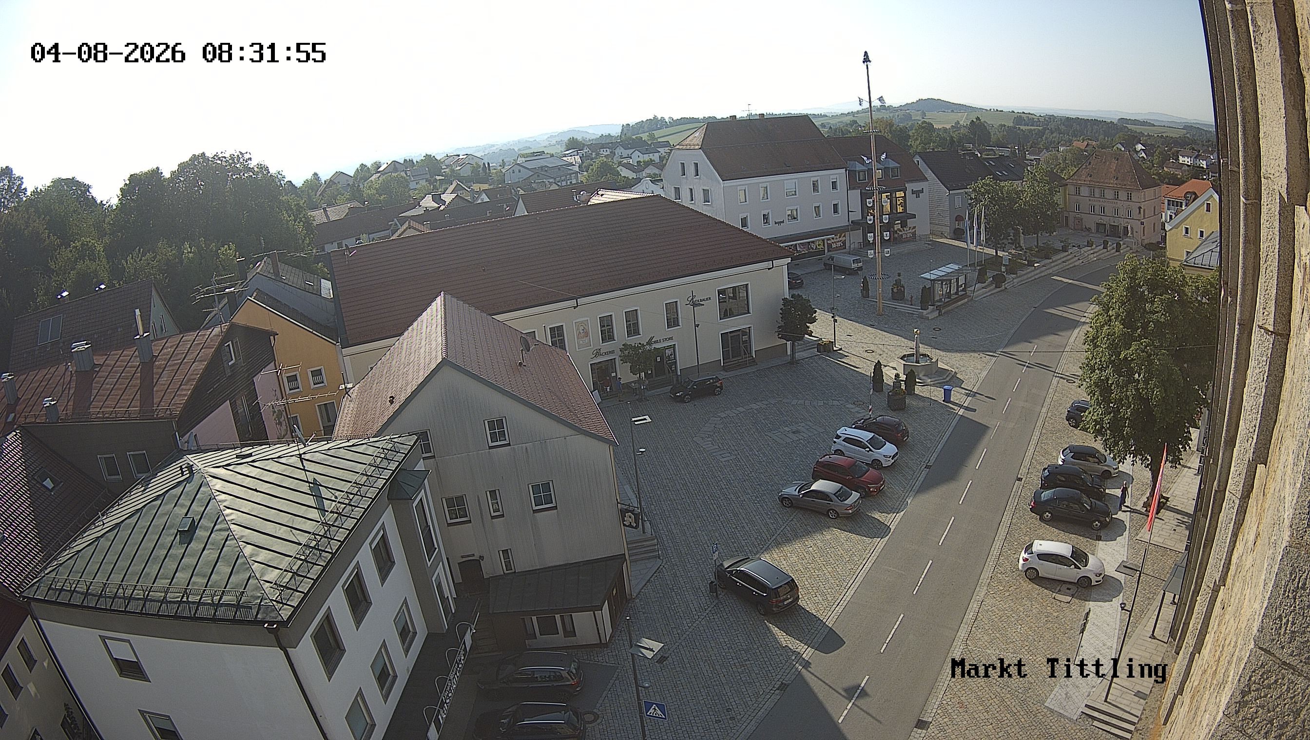 Archiv Foto Webcam Marktplatz in Tittling