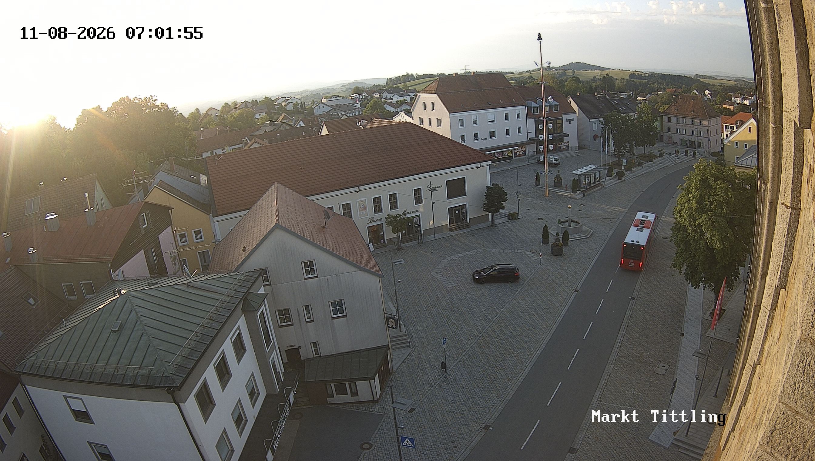 Archiv Foto Webcam Marktplatz in Tittling