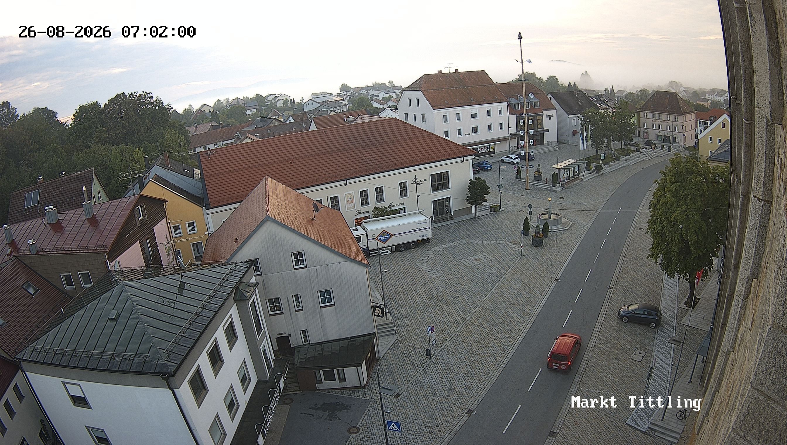 Archiv Foto Webcam Marktplatz in Tittling