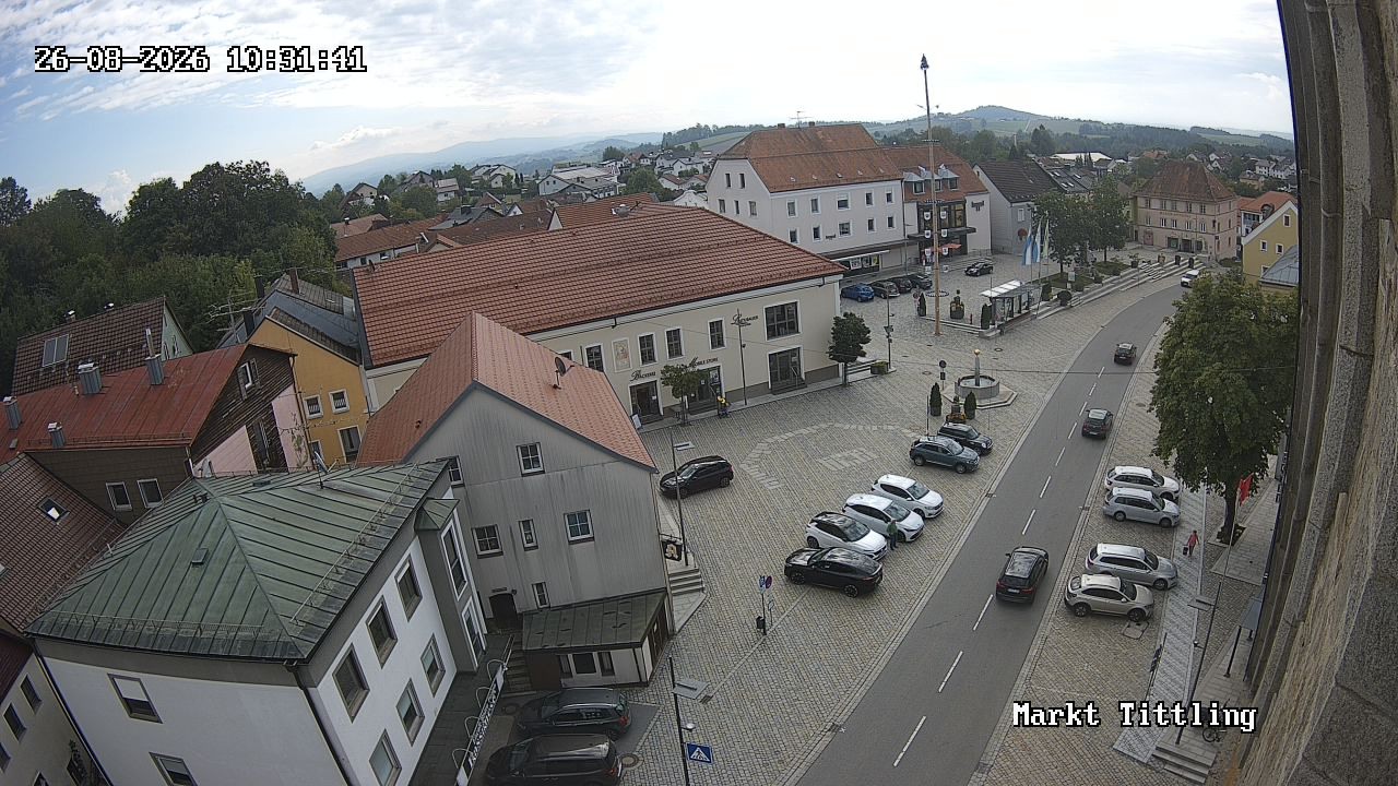 Archiv Foto Webcam Marktplatz in Tittling