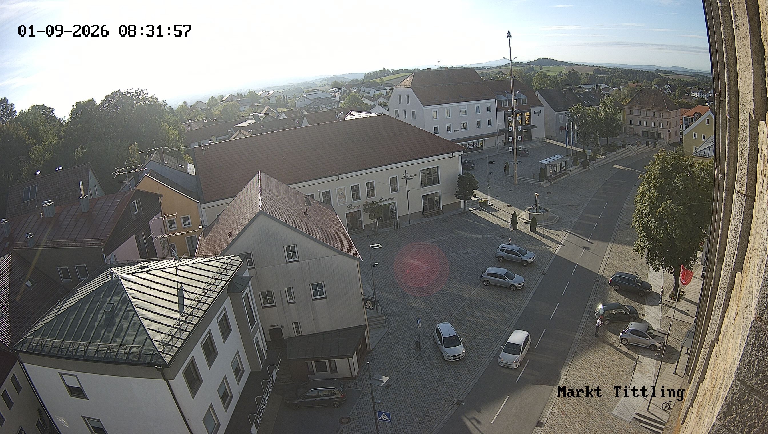 Archiv Foto Webcam Marktplatz in Tittling