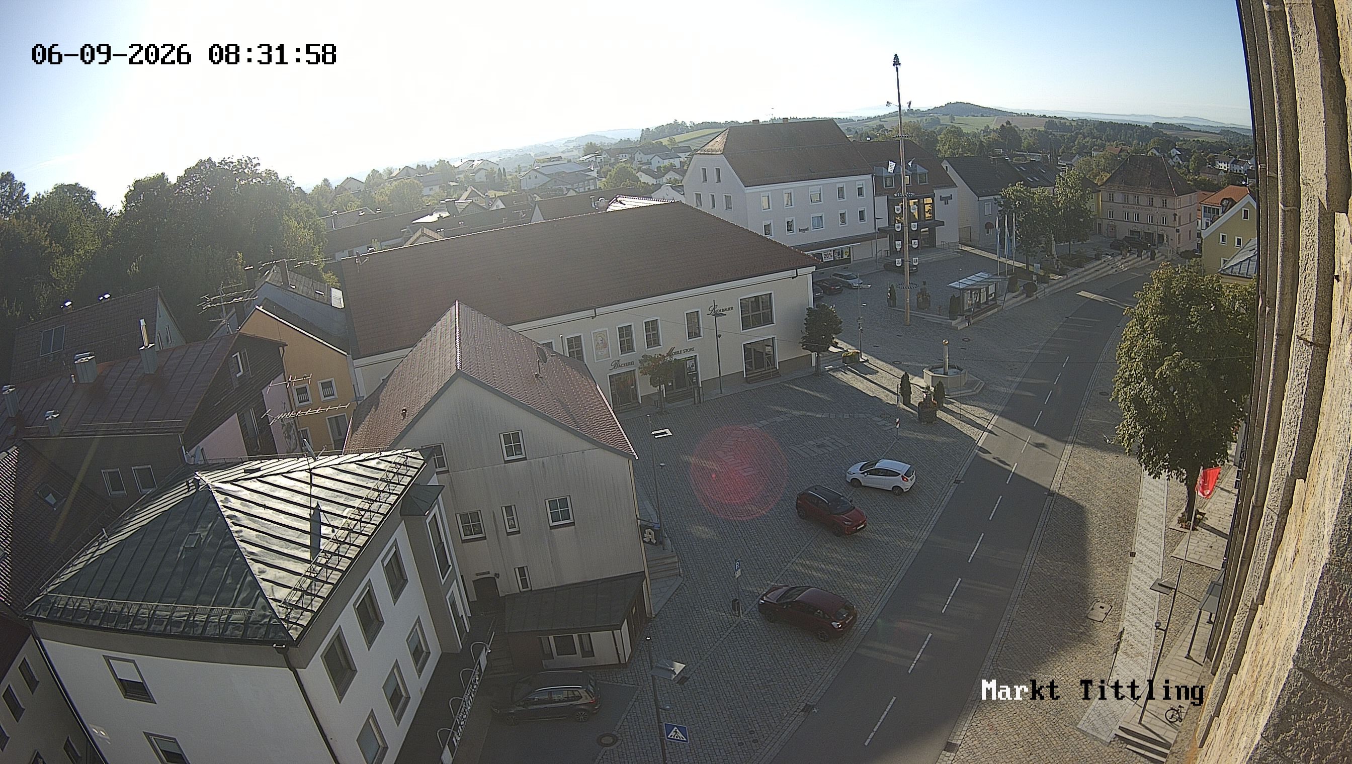 Archiv Foto Webcam Marktplatz in Tittling