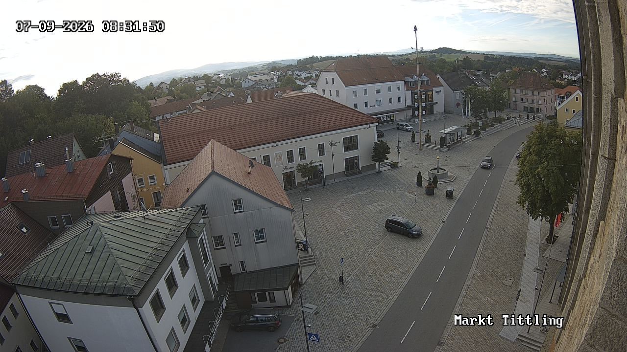 Archiv Foto Webcam Marktplatz in Tittling