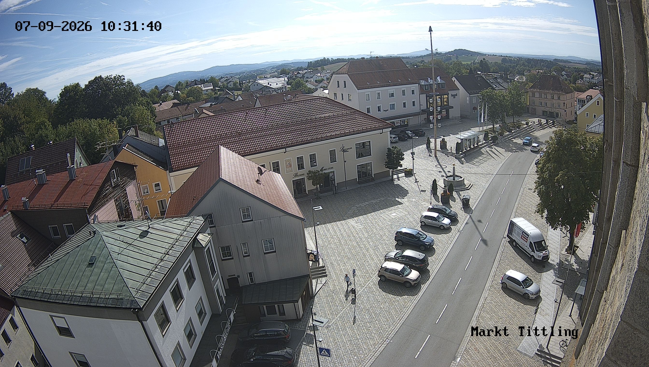 Archiv Foto Webcam Marktplatz in Tittling