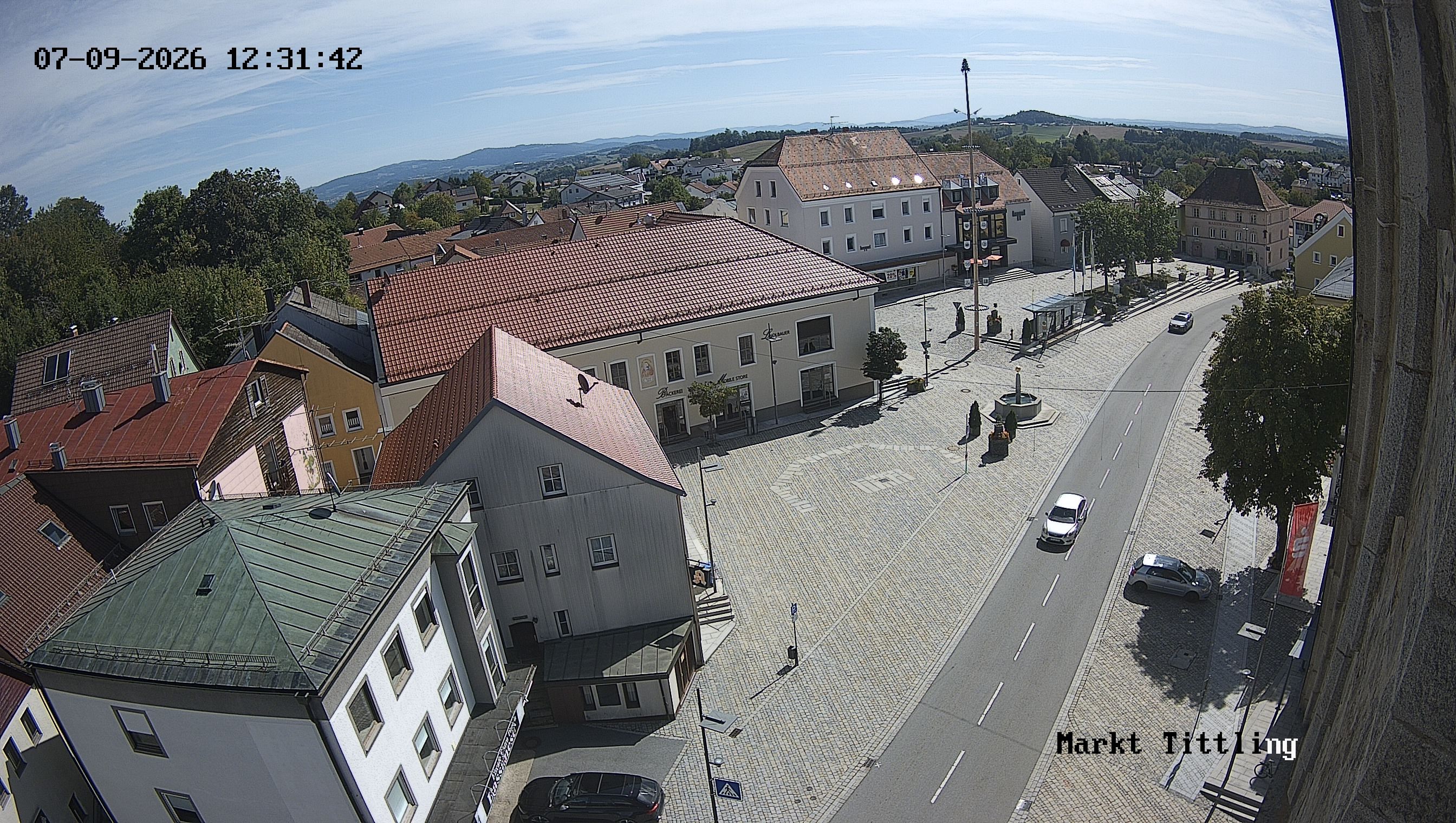 Archiv Foto Webcam Marktplatz in Tittling