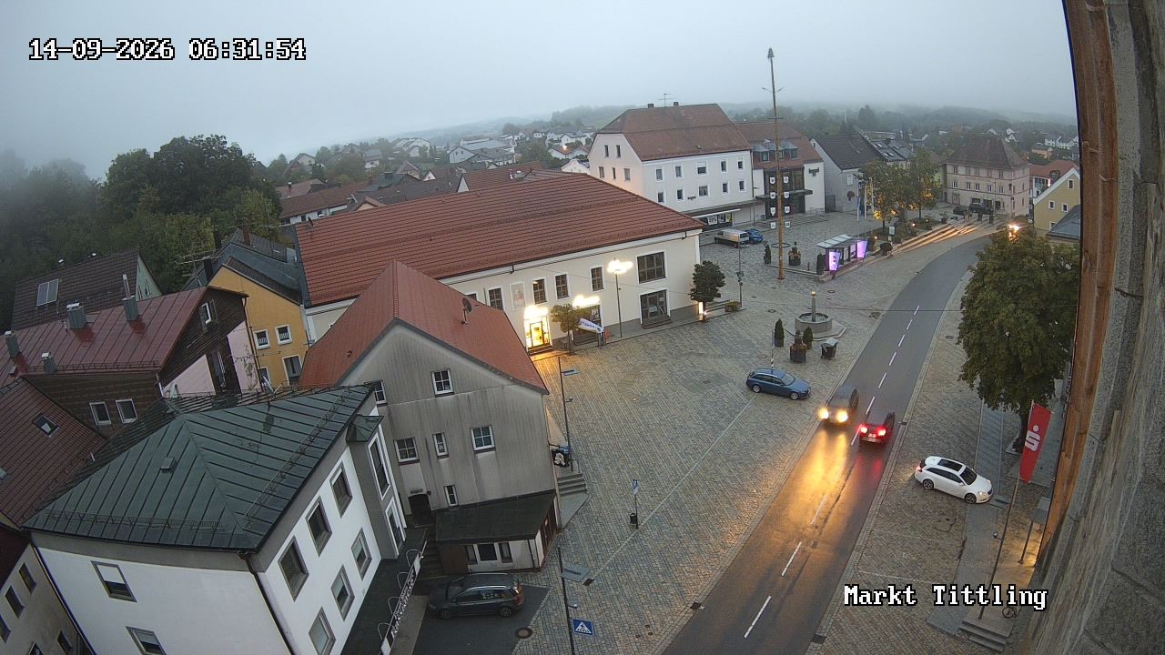 Archiv Foto Webcam Marktplatz in Tittling