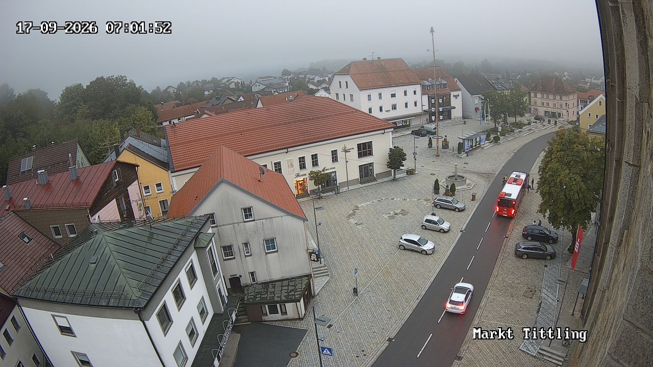 Archiv Foto Webcam Marktplatz in Tittling
