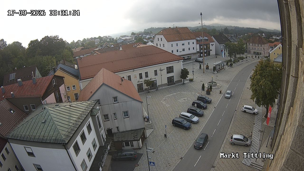 Archiv Foto Webcam Marktplatz in Tittling