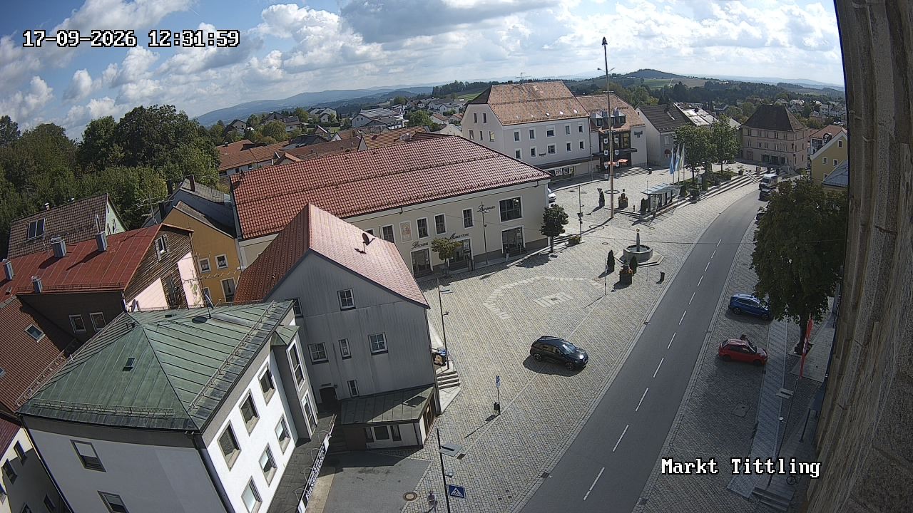 Archiv Foto Webcam Marktplatz in Tittling
