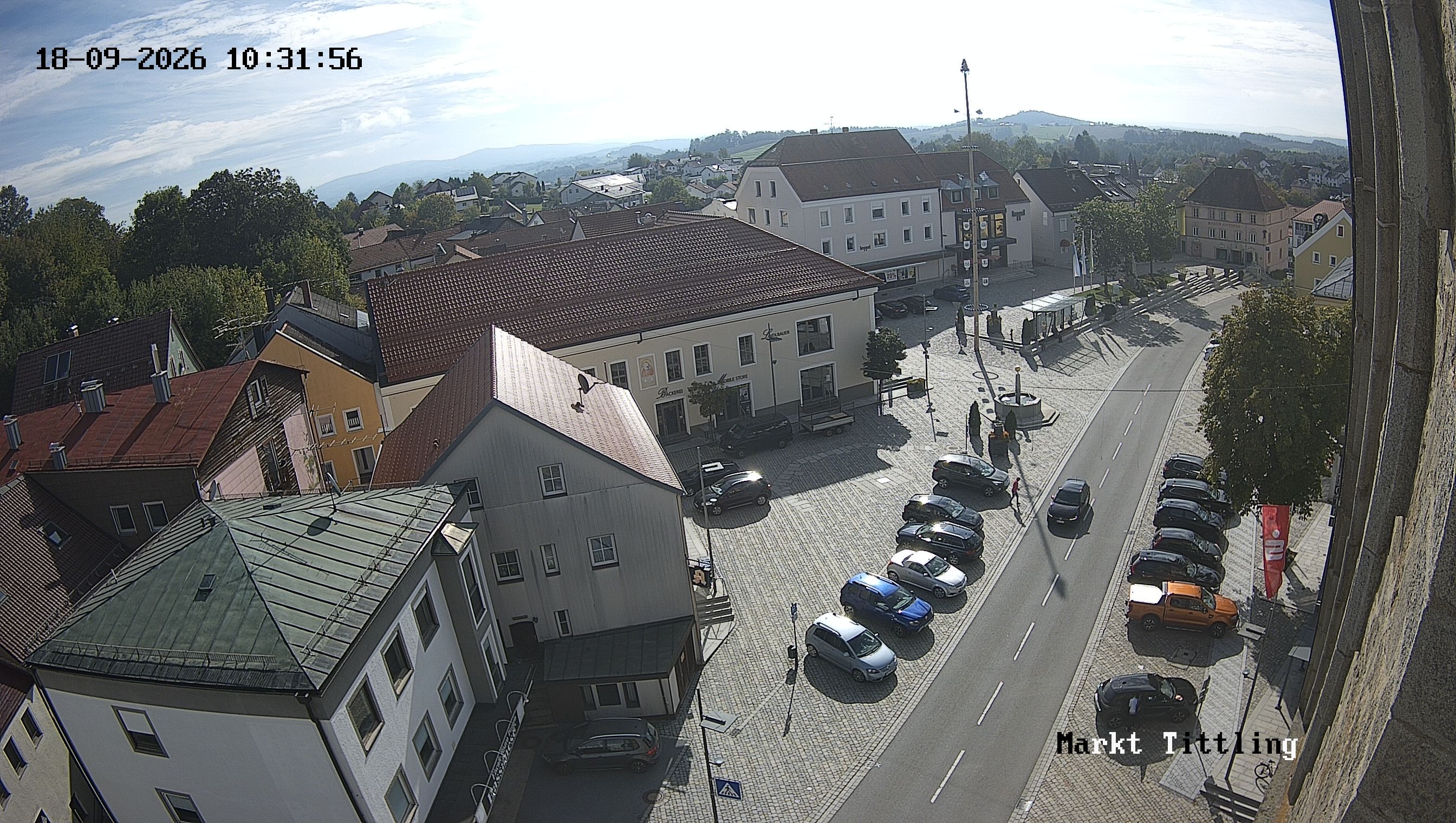 Archiv Foto Webcam Marktplatz in Tittling