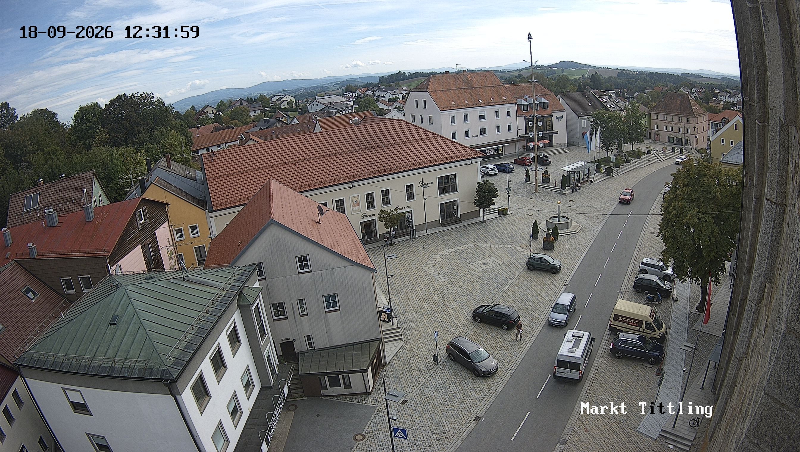 Archiv Foto Webcam Marktplatz in Tittling