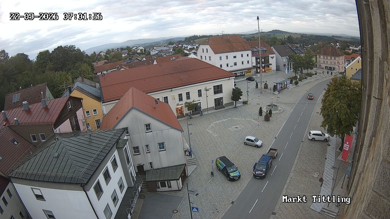 Archiv Foto Webcam Marktplatz in Tittling