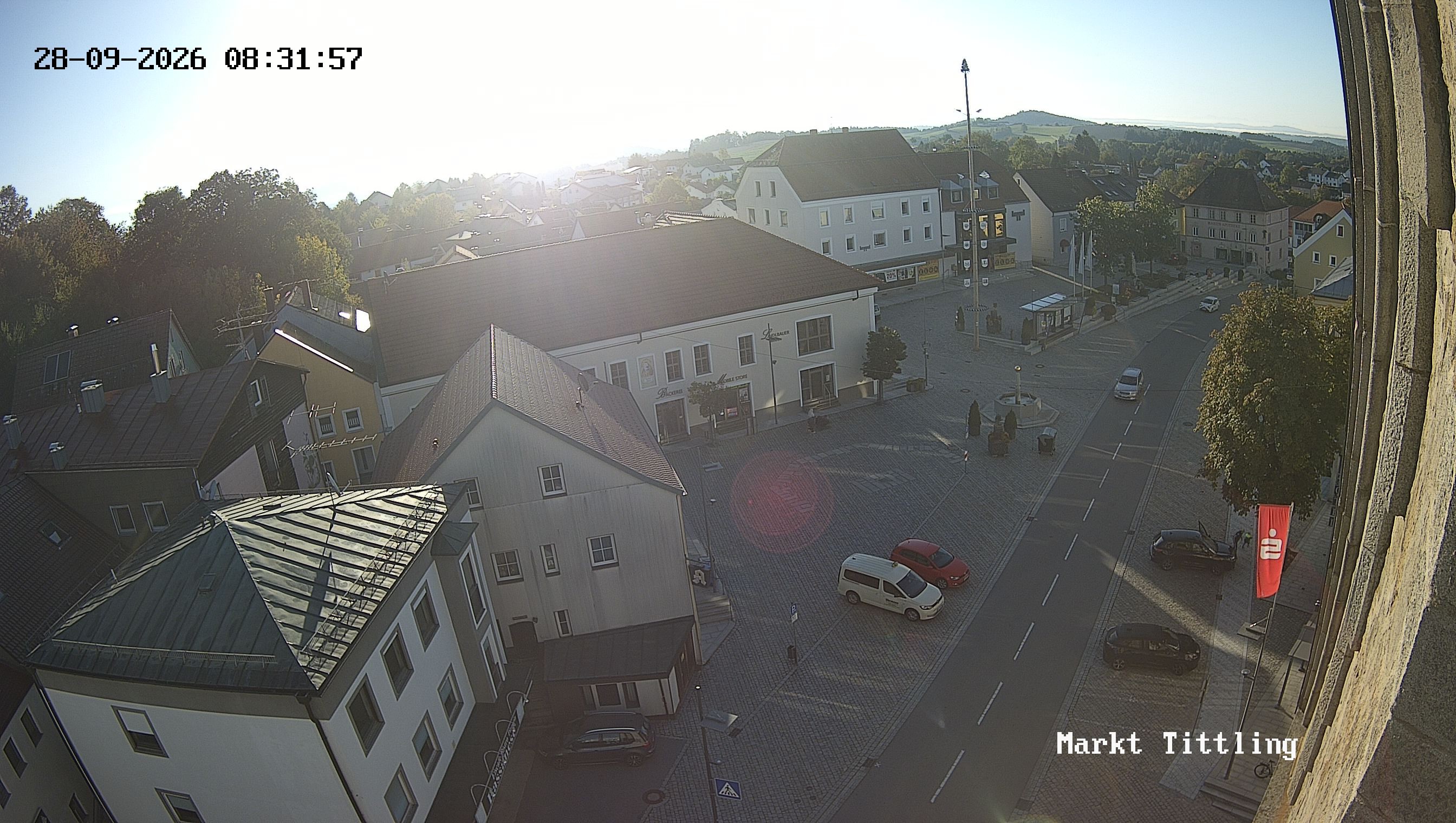 Archiv Foto Webcam Marktplatz in Tittling