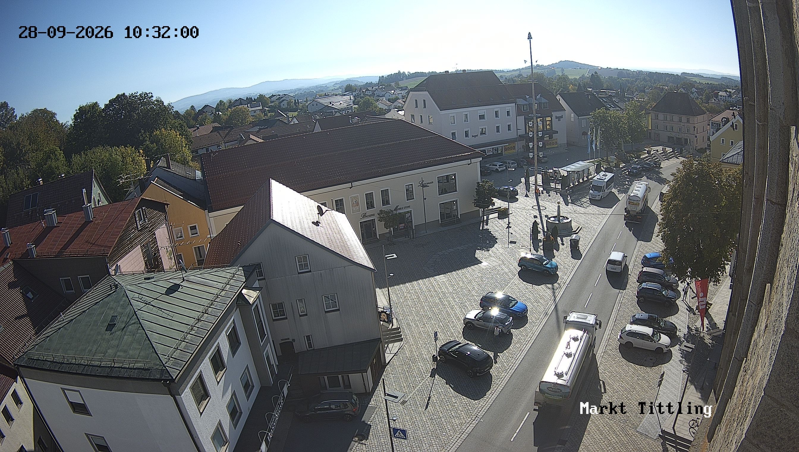Archiv Foto Webcam Marktplatz in Tittling