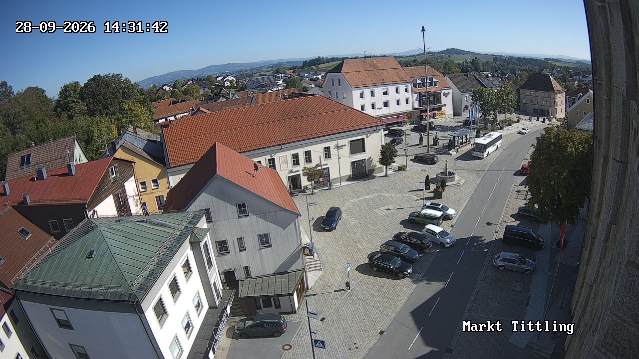 Archiv Foto Webcam Marktplatz in Tittling