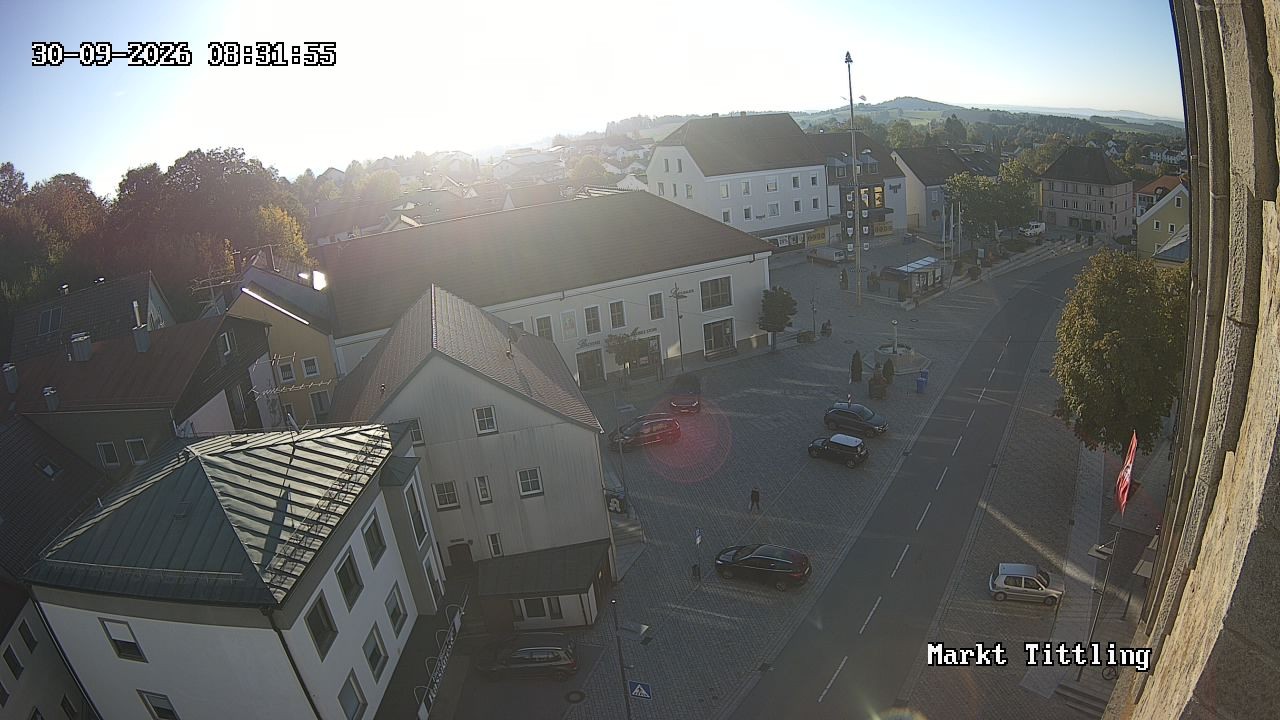 Archiv Foto Webcam Marktplatz in Tittling