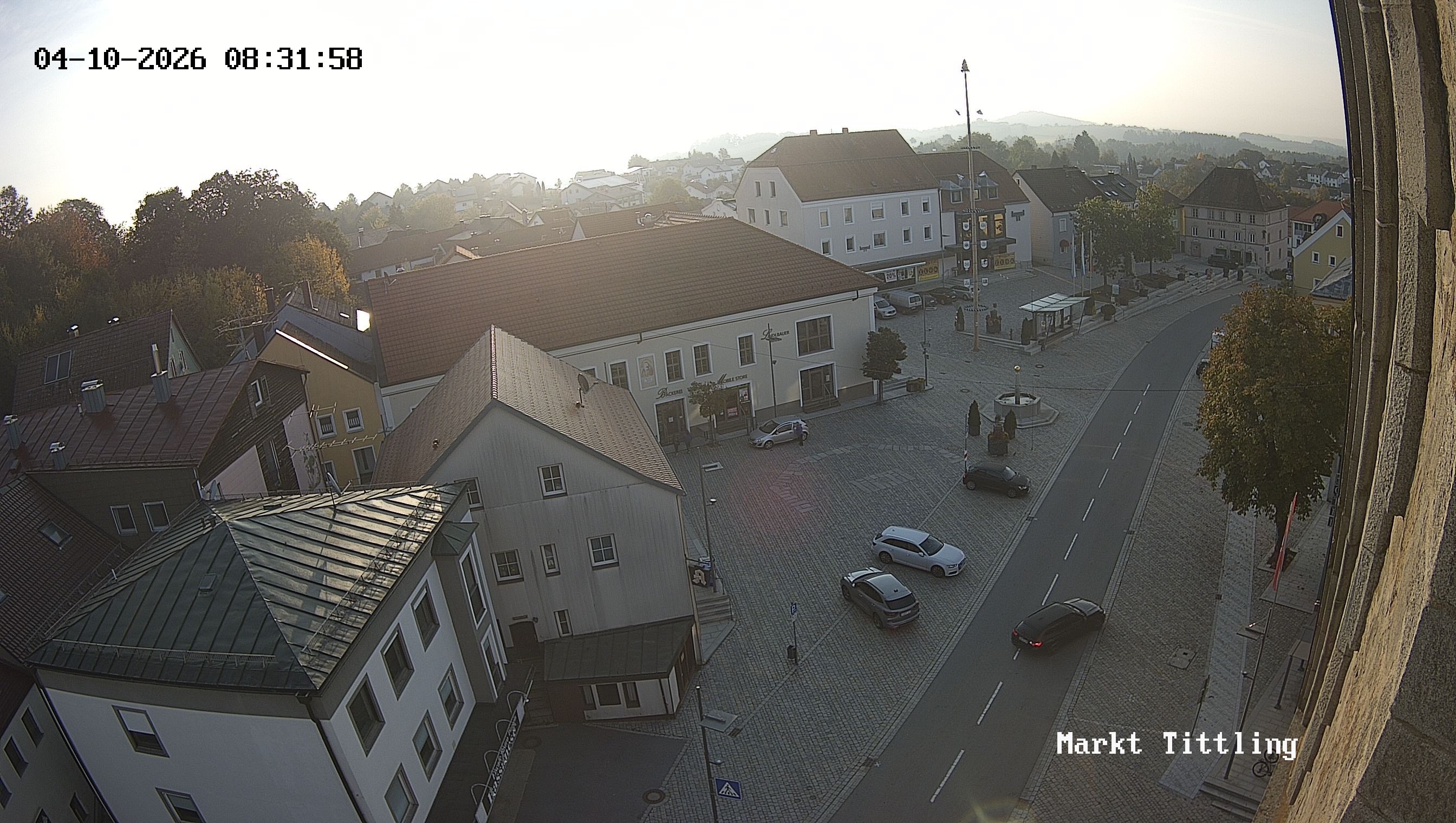 Archiv Foto Webcam Marktplatz in Tittling