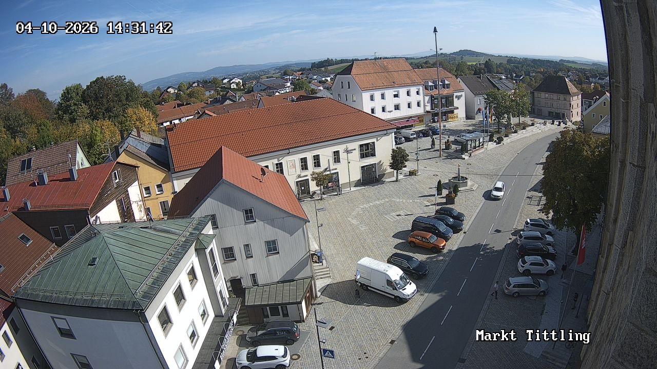 Archiv Foto Webcam Marktplatz in Tittling