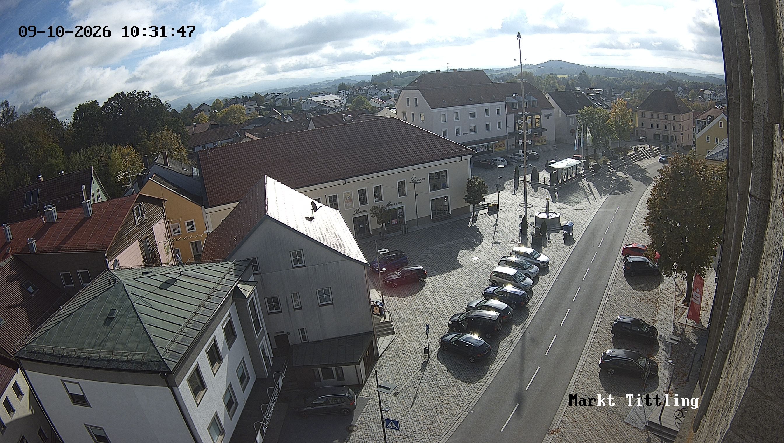 Archiv Foto Webcam Marktplatz in Tittling