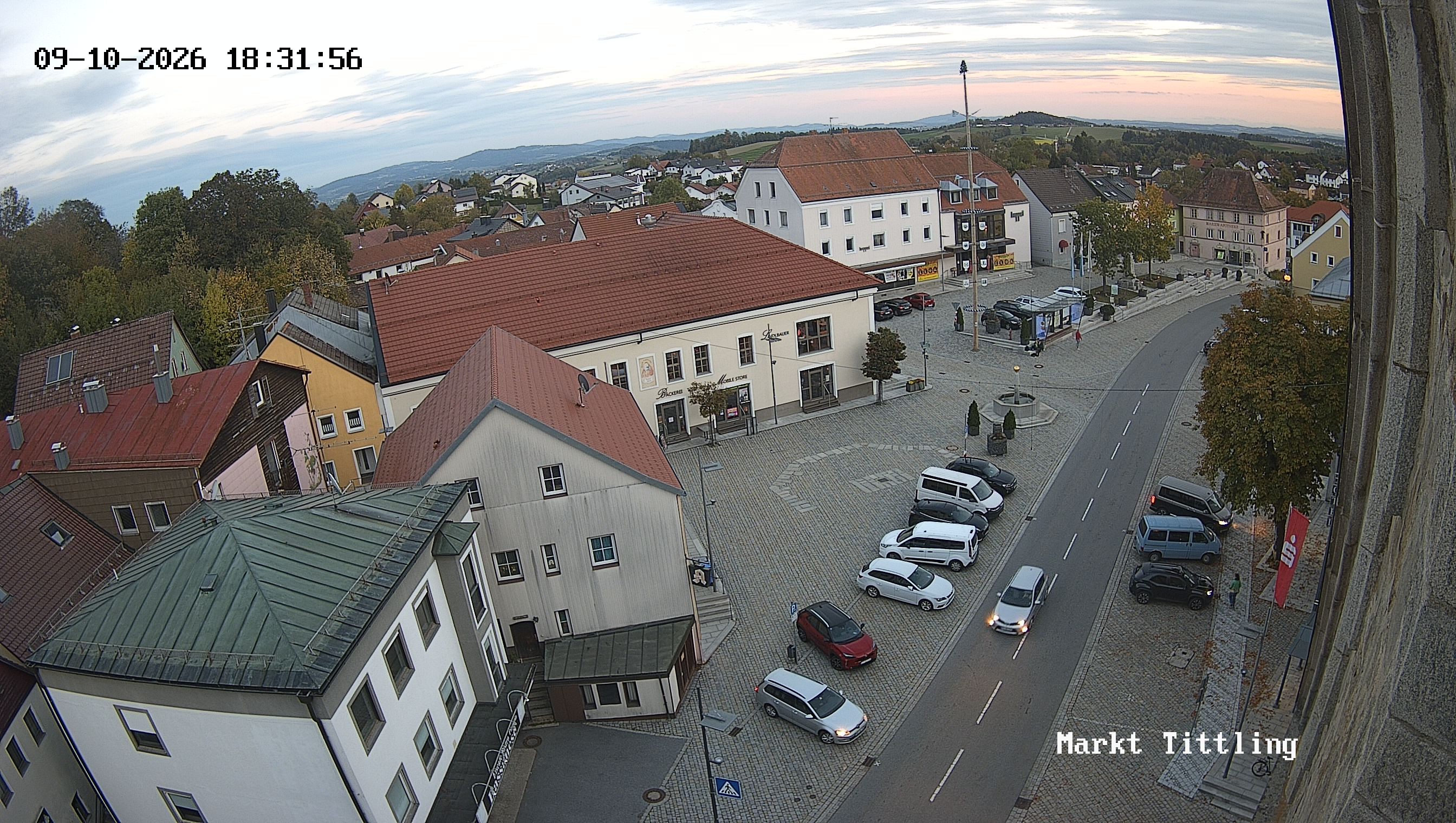 Archiv Foto Webcam Marktplatz in Tittling