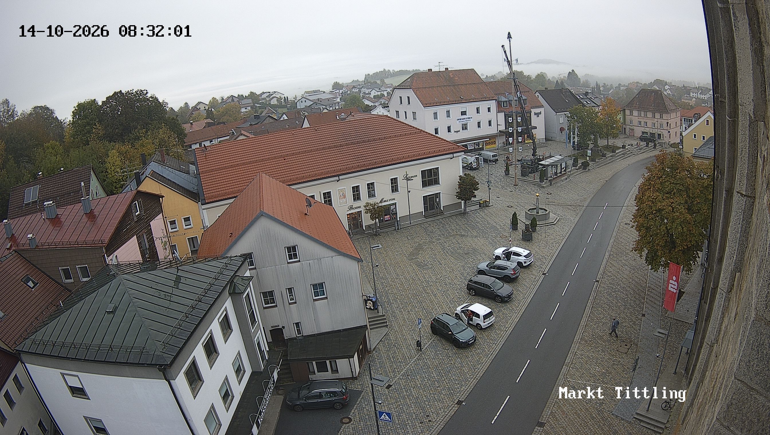 Archiv Foto Webcam Marktplatz in Tittling