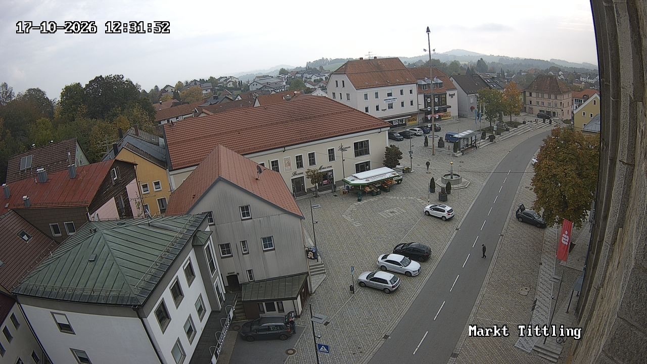 Archiv Foto Webcam Marktplatz in Tittling