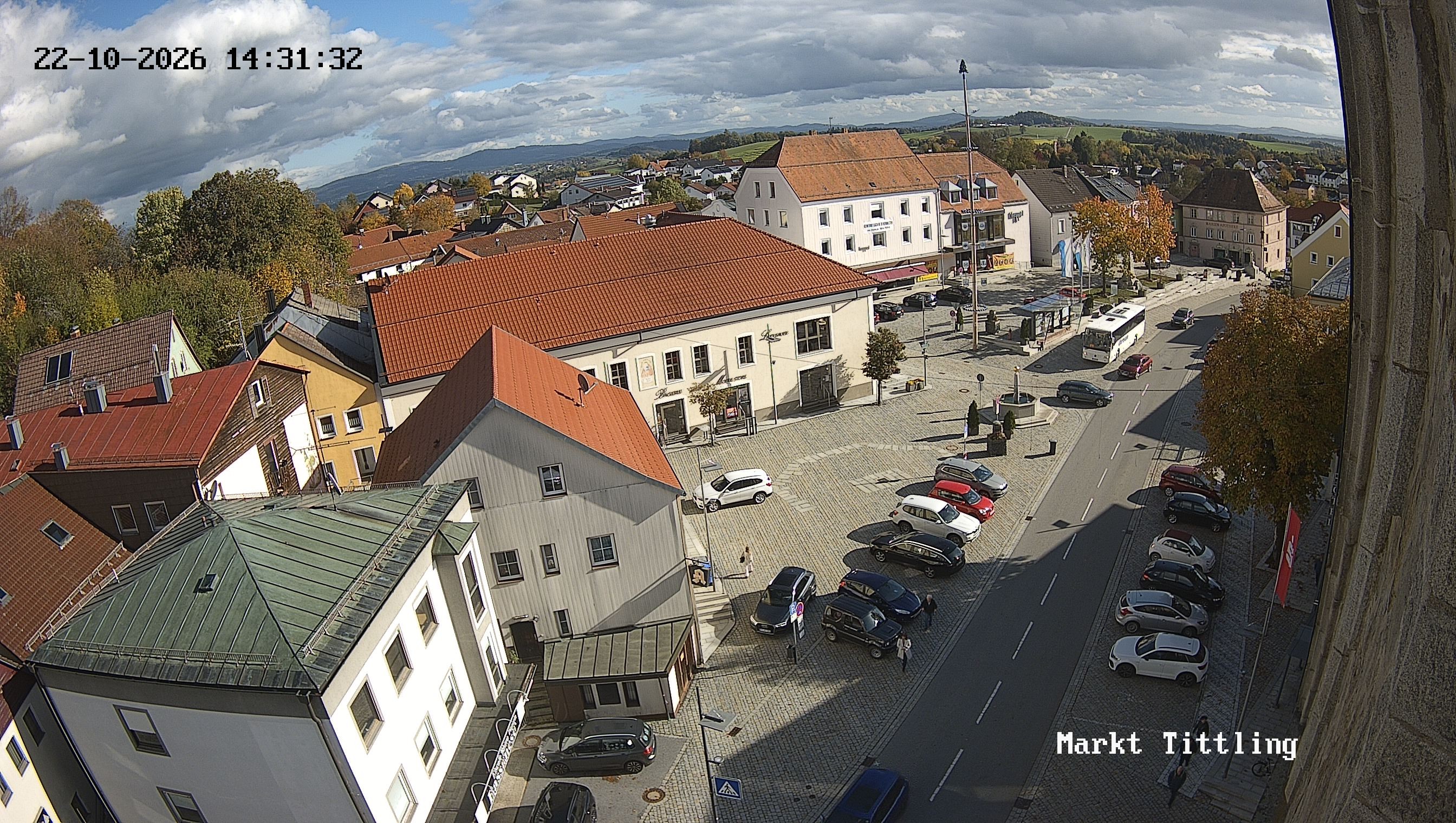 Archiv Foto Webcam Marktplatz in Tittling
